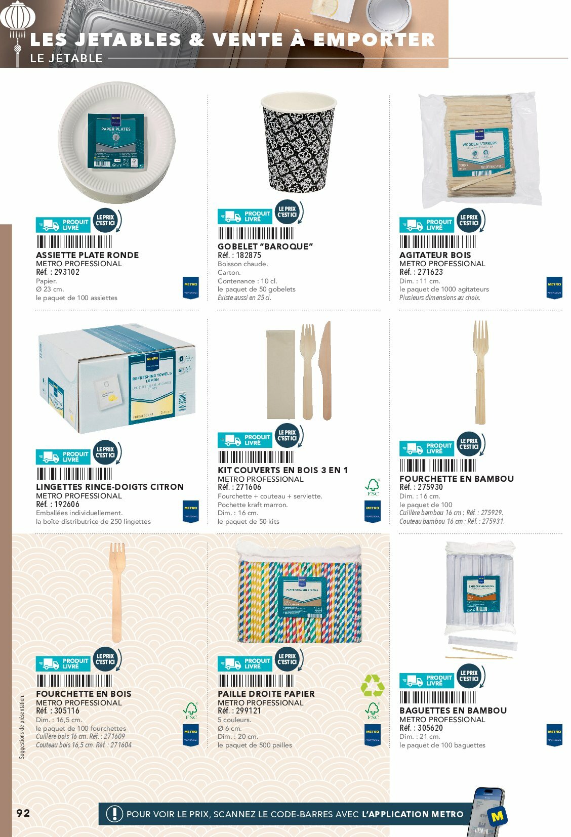 metro - Catalogue Metro - #Restauration asiatique valable du 01/08 au 31/12 - page: 92 metro - Catalogue Metro - #Restauration asiatique valable du 01/08 au 31/12 - page: 92