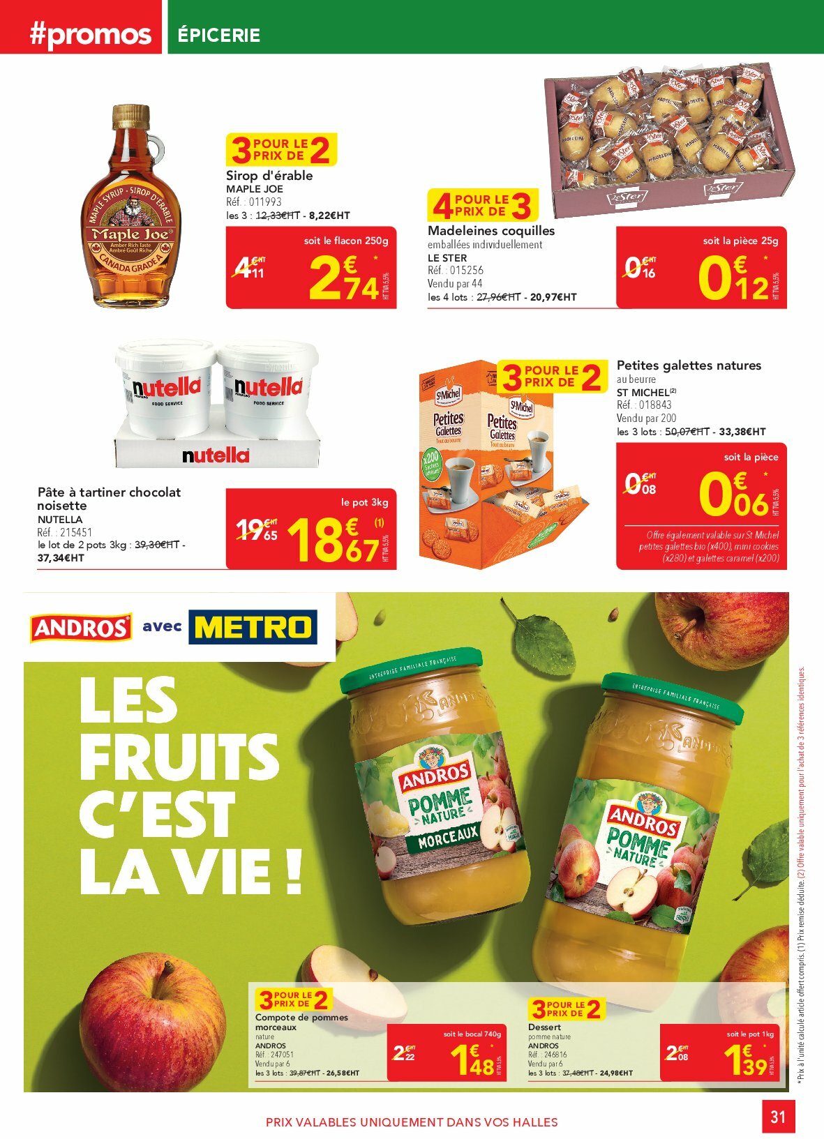metro - Catalogue Metro - Sélection Promos Restauration valable du 28/08 au 30/09 - page: 31 metro - Catalogue Metro - Sélection Promos Restauration valable du 28/08 au 30/09 - page: 31