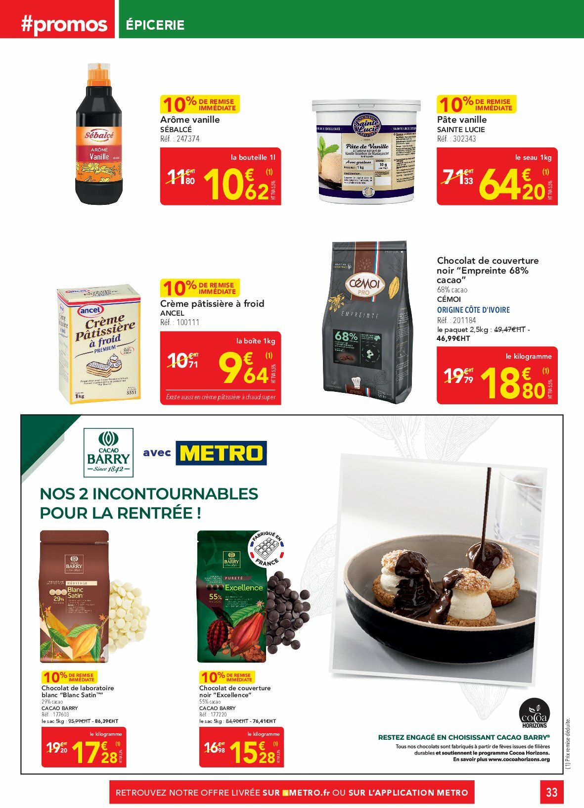 metro - Catalogue Metro - Sélection Promos Restauration valable du 28/08 au 30/09 - page: 33 metro - Catalogue Metro - Sélection Promos Restauration valable du 28/08 au 30/09 - page: 33