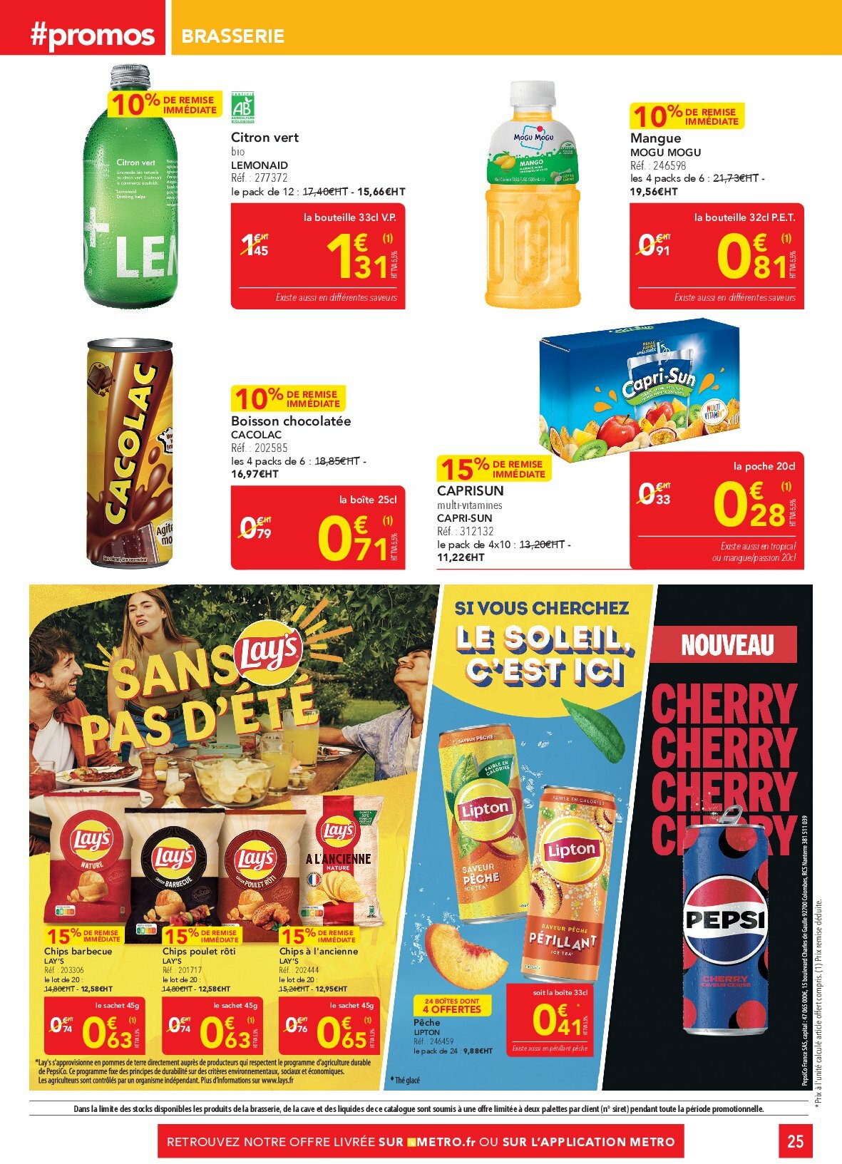 metro - Catalogue Metro - Sélection Promos Restauration valable du 28/08 au 30/09 - page: 25 metro - Catalogue Metro - Sélection Promos Restauration valable du 28/08 au 30/09 - page: 25