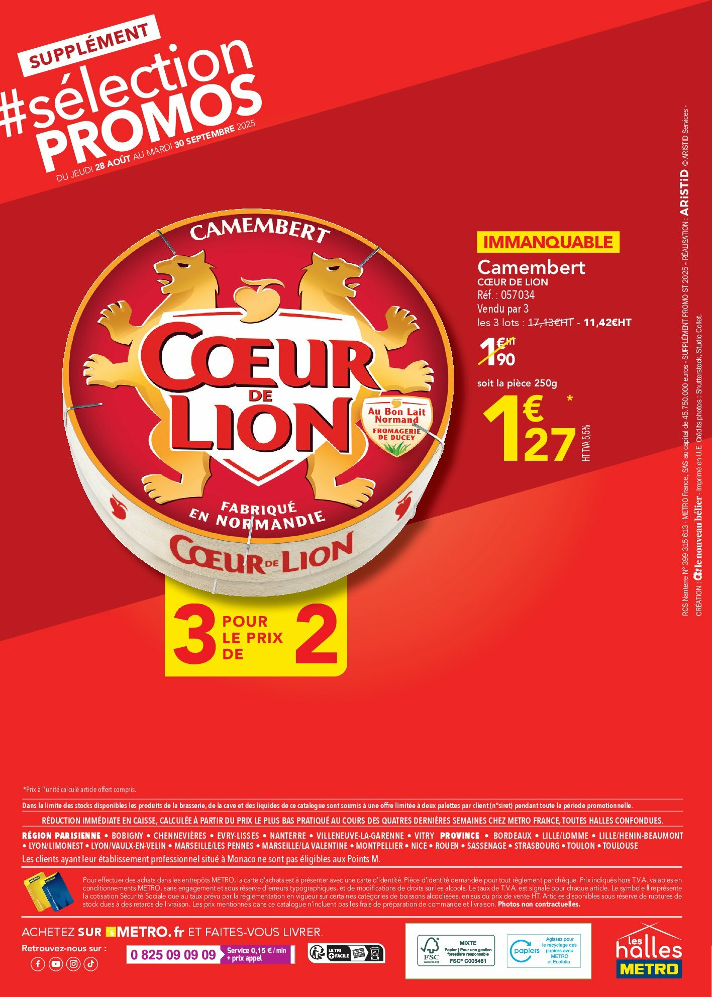 metro - Catalogue Metro - Sélection Promos Supplément valable du 28/08 au 30/09 - page: 8