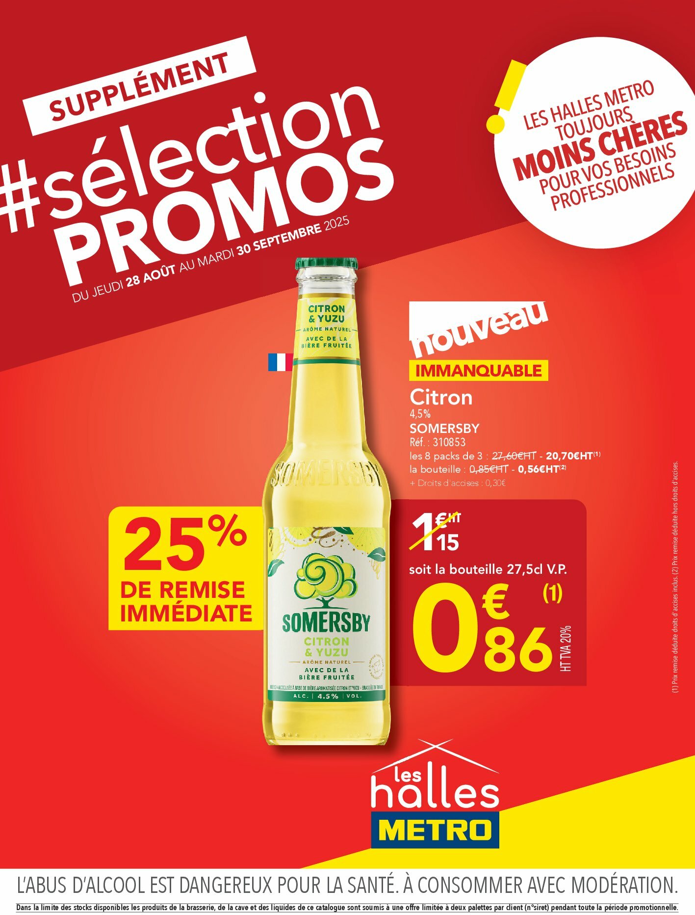 metro - Catalogue Metro - Sélection Promos Supplément valable du 28/08 au 30/09