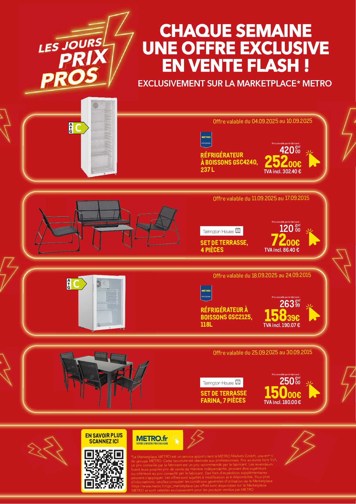 metro - Catalogue Metro - Offres Flash Marketplace valable du 04/09 au 30/09