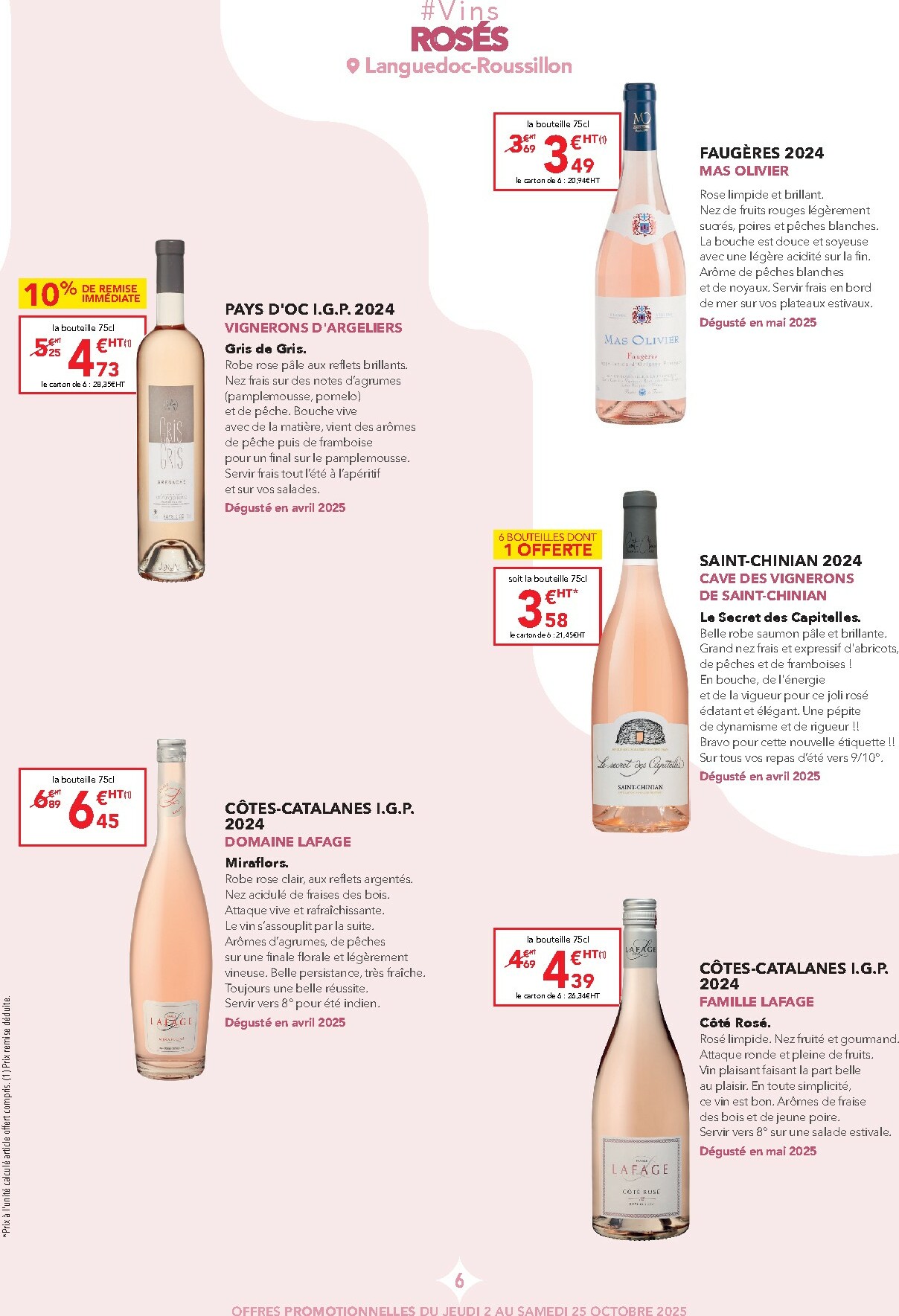 metro - Catalogue Metro - Carte des vins Languedoc-Roussillon valable du 02/10 au 25/10 - page: 6