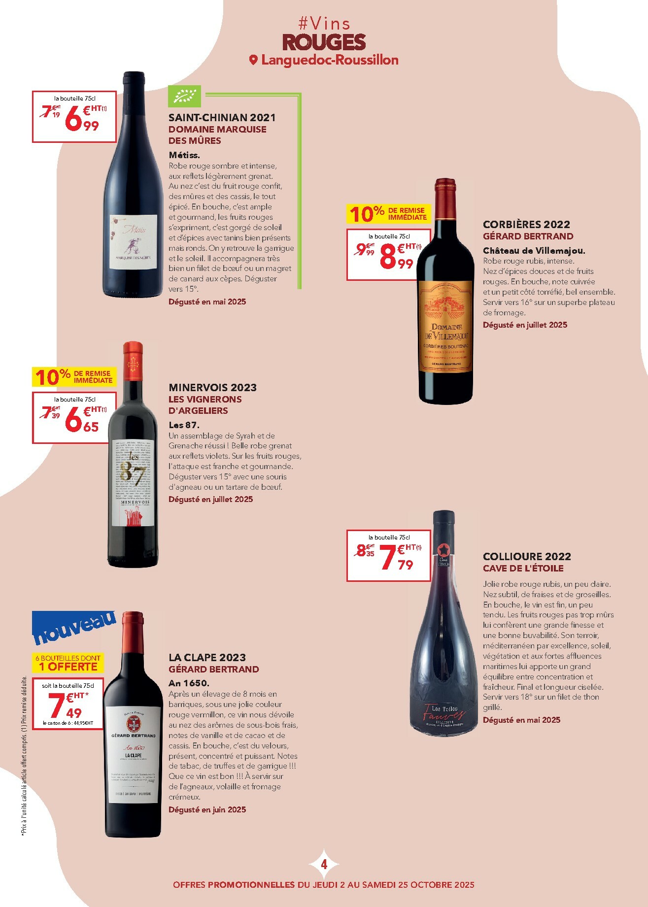 metro - Catalogue Metro - Carte des vins Languedoc-Roussillon valable du 02/10 au 25/10 - page: 4
