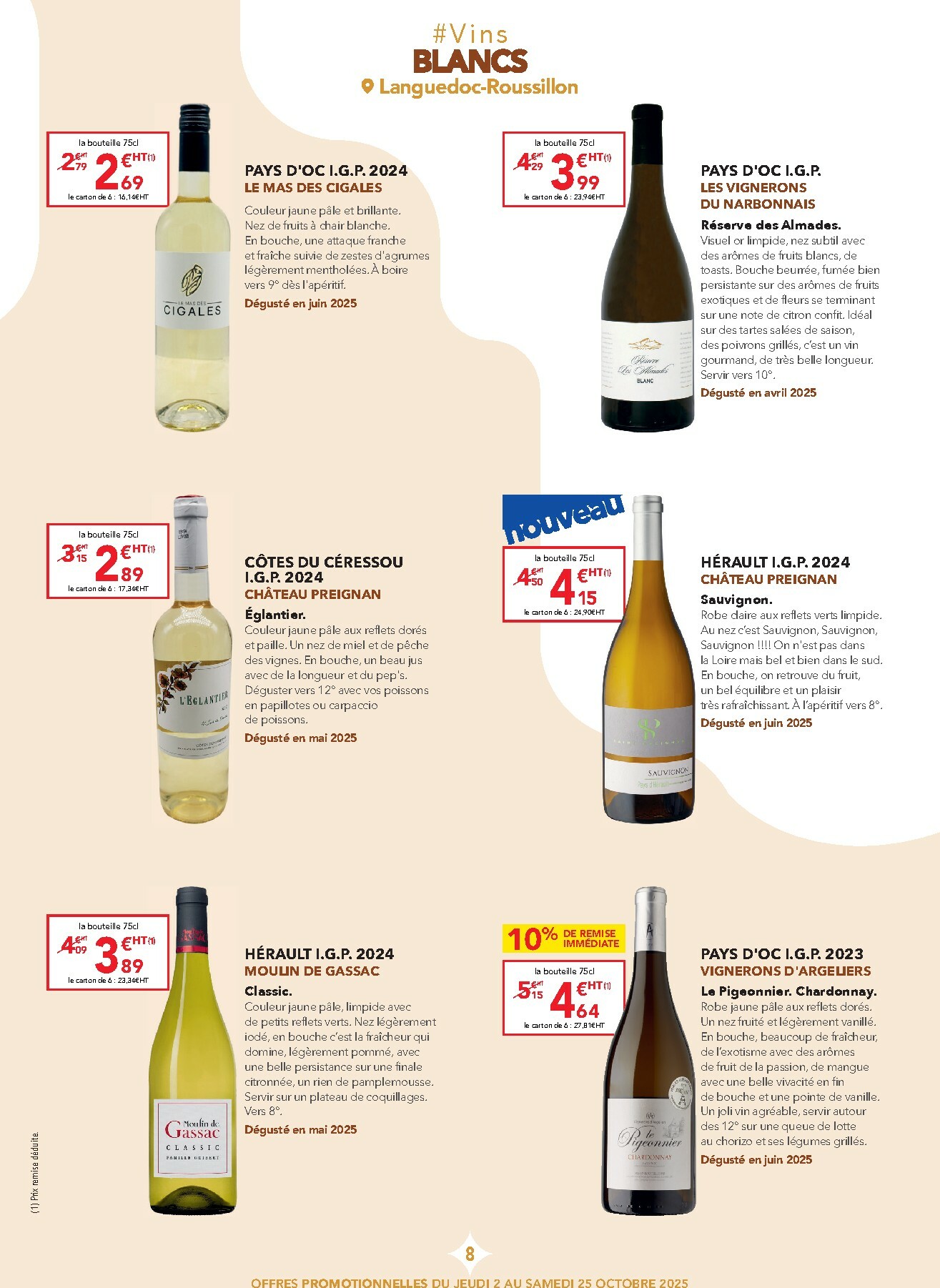 metro - Catalogue Metro - Carte des vins Languedoc-Roussillon valable du 02/10 au 25/10 - page: 8