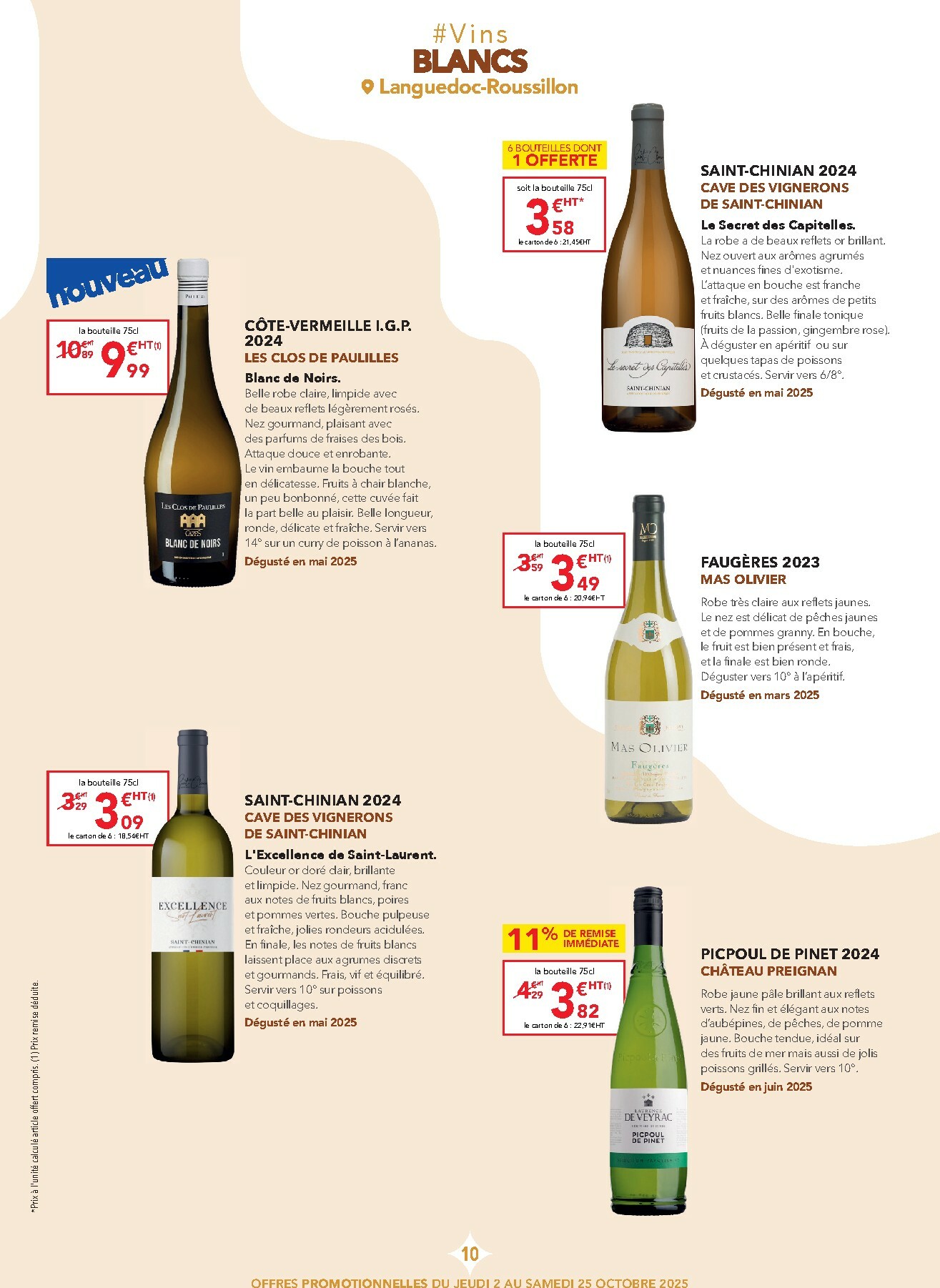metro - Catalogue Metro - Carte des vins Languedoc-Roussillon valable du 02/10 au 25/10 - page: 10