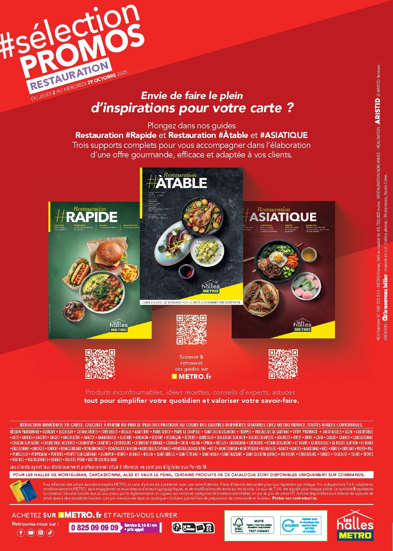 metro - Catalogue Metro - Sélection Promos Restauration valable du 02/10 au 29/10 - page: 40
