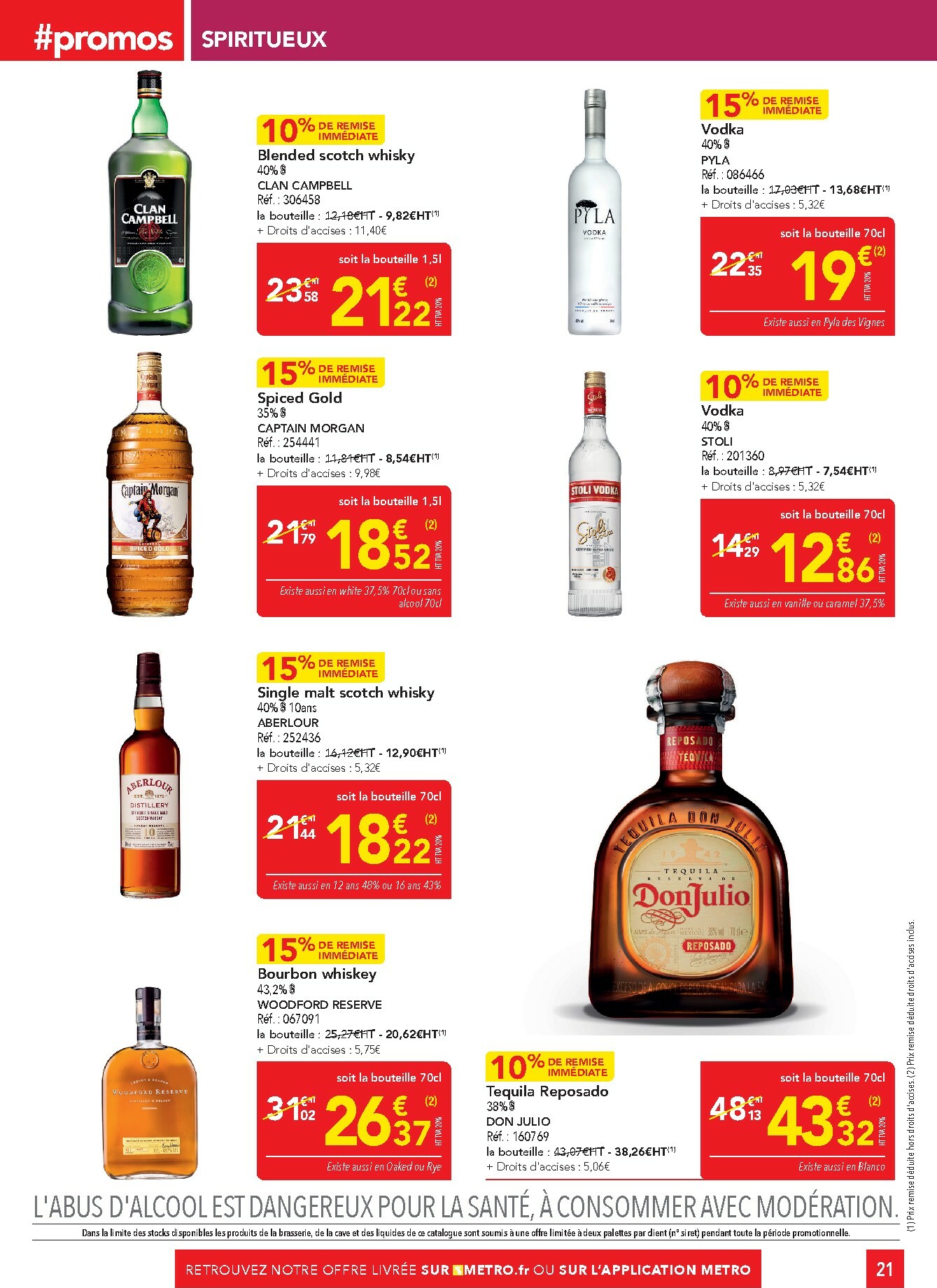 metro - Catalogue Metro - Sélection Promos Restauration valable du 02/10 au 29/10 - page: 21