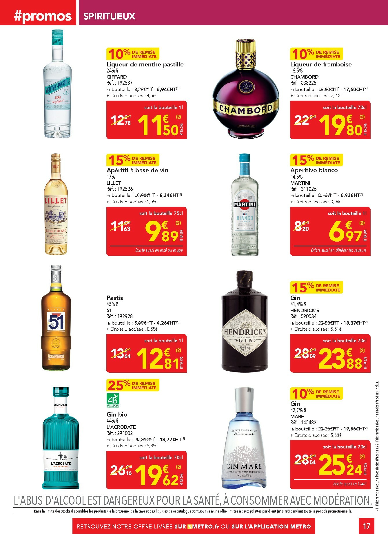 metro - Catalogue Metro - Sélection Promos Restauration valable du 02/10 au 29/10 - page: 17