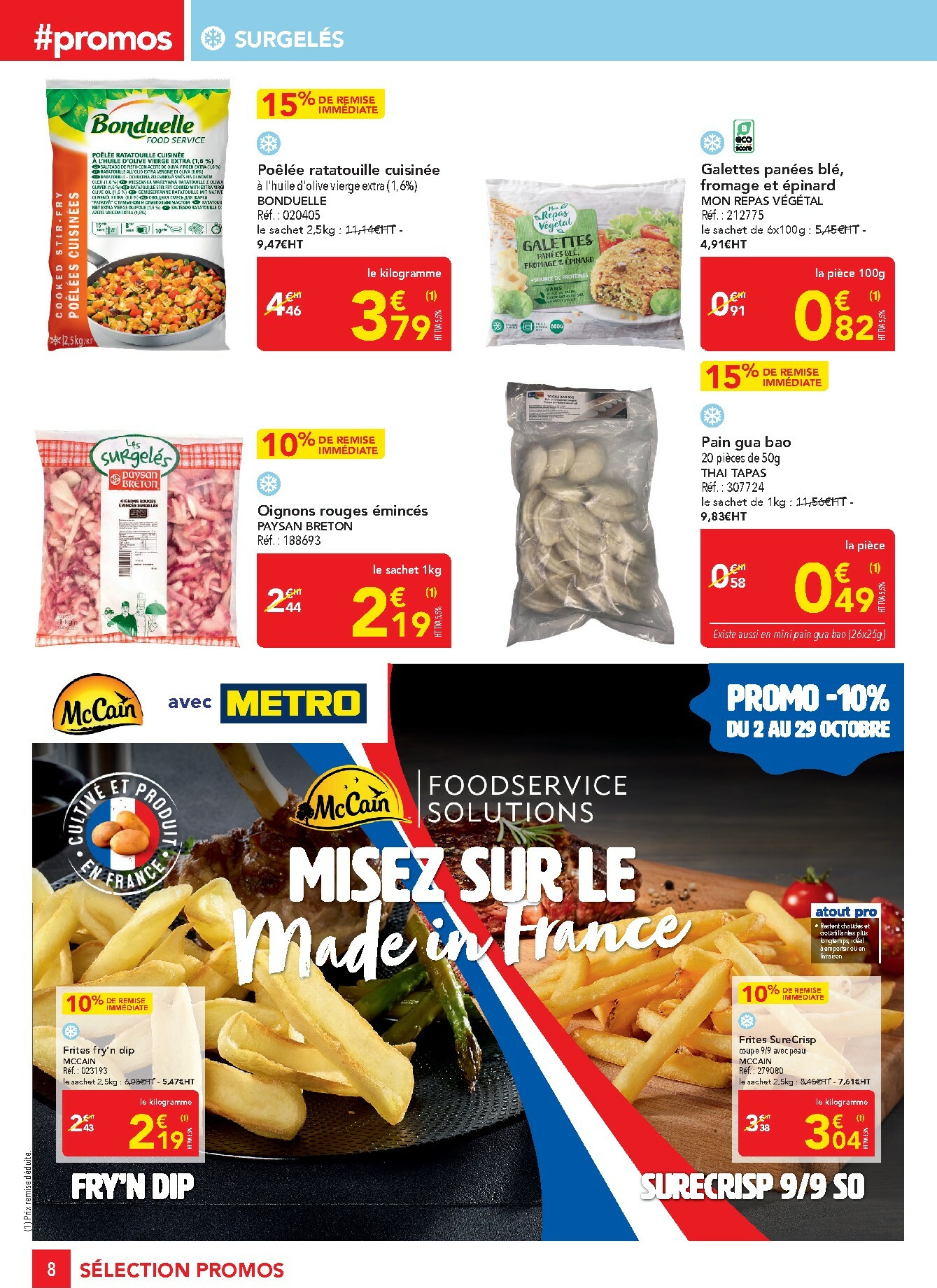 metro - Catalogue Metro - Sélection Promos Restauration valable du 02/10 au 29/10 - page: 8