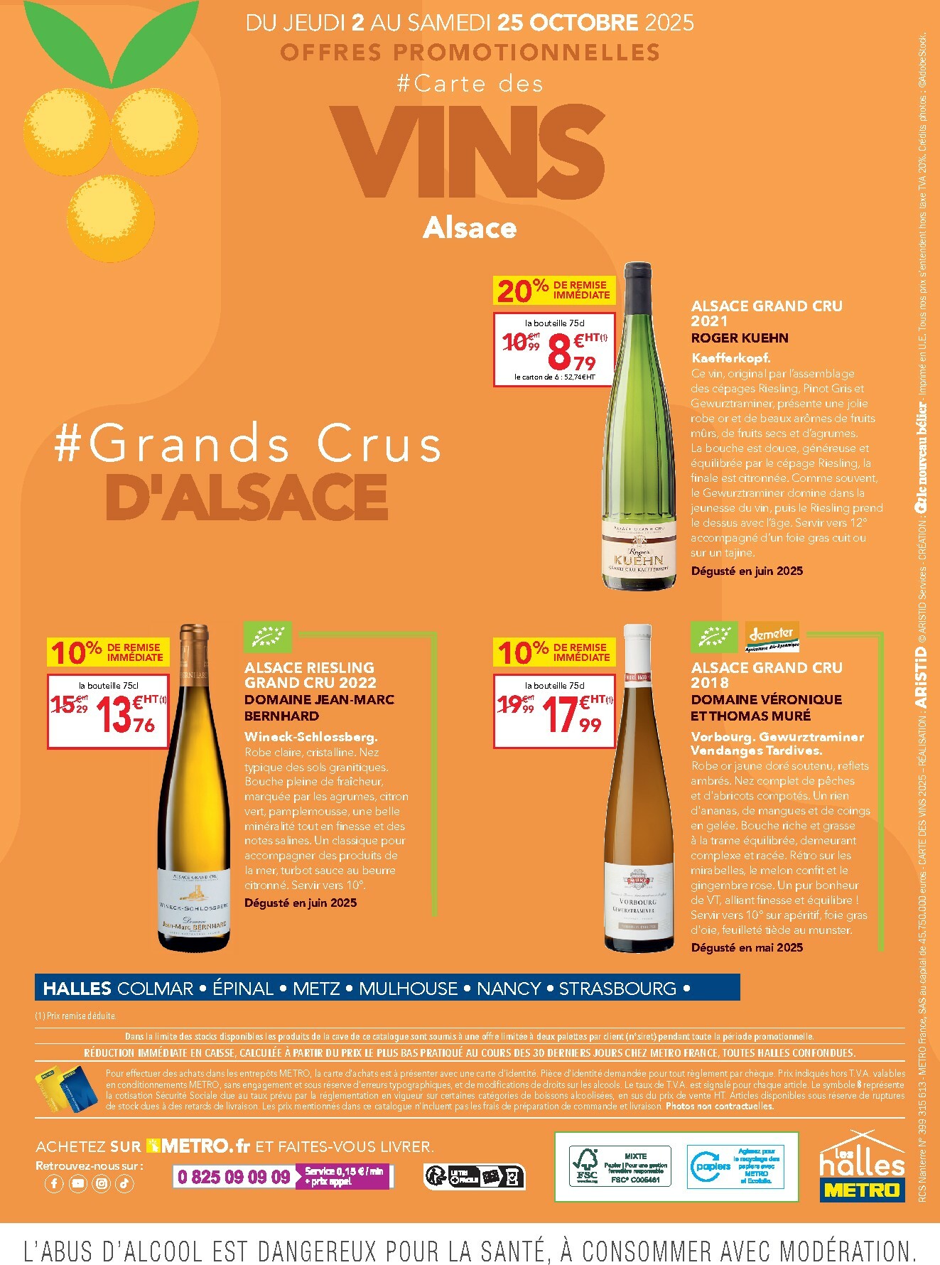 metro - Catalogue Metro - Carte des vins Alsace valable du 02/10 au 25/10 - page: 8