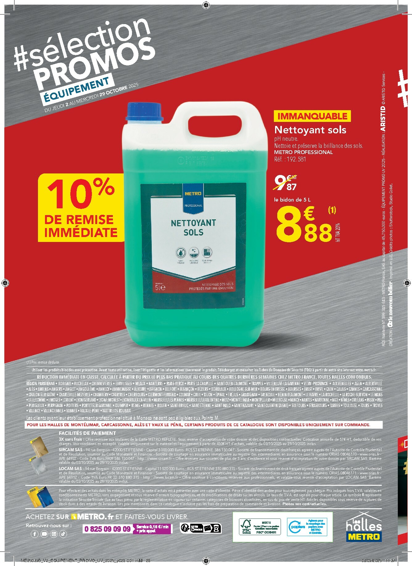 metro - Catalogue Metro - Sélection Promos Equipement valable du 02/10 au 29/10 - page: 28