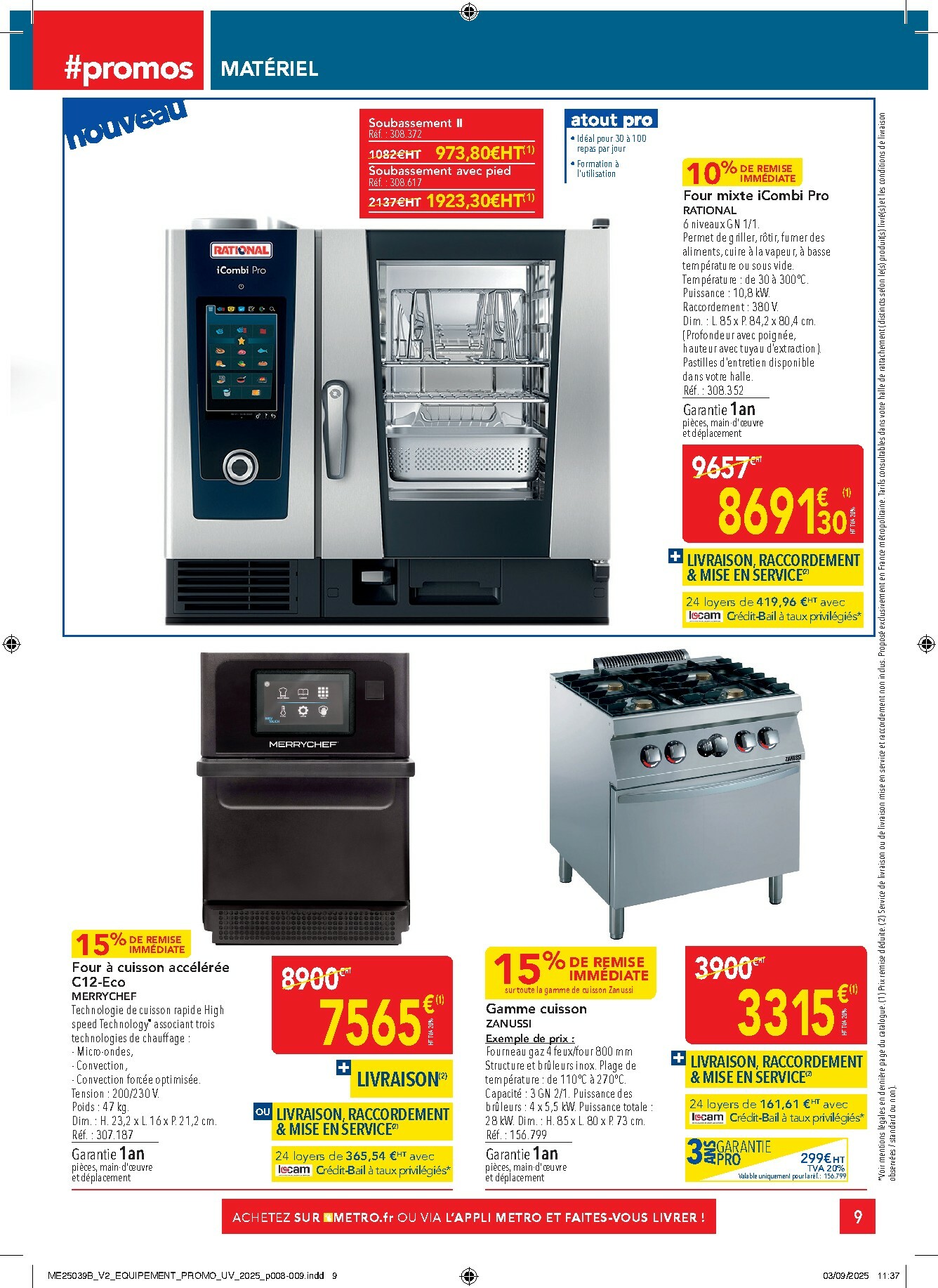 metro - Catalogue Metro - Sélection Promos Equipement valable du 02/10 au 29/10 - page: 9