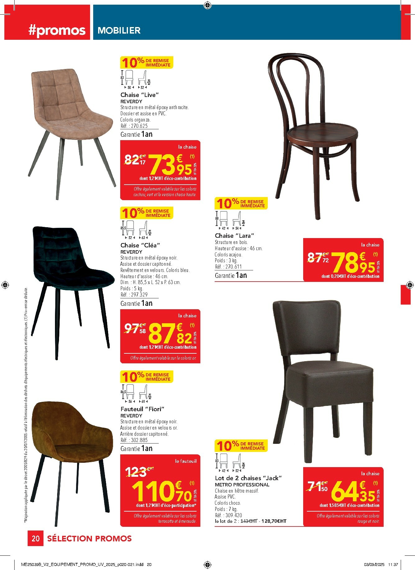 metro - Catalogue Metro - Sélection Promos Equipement valable du 02/10 au 29/10 - page: 20