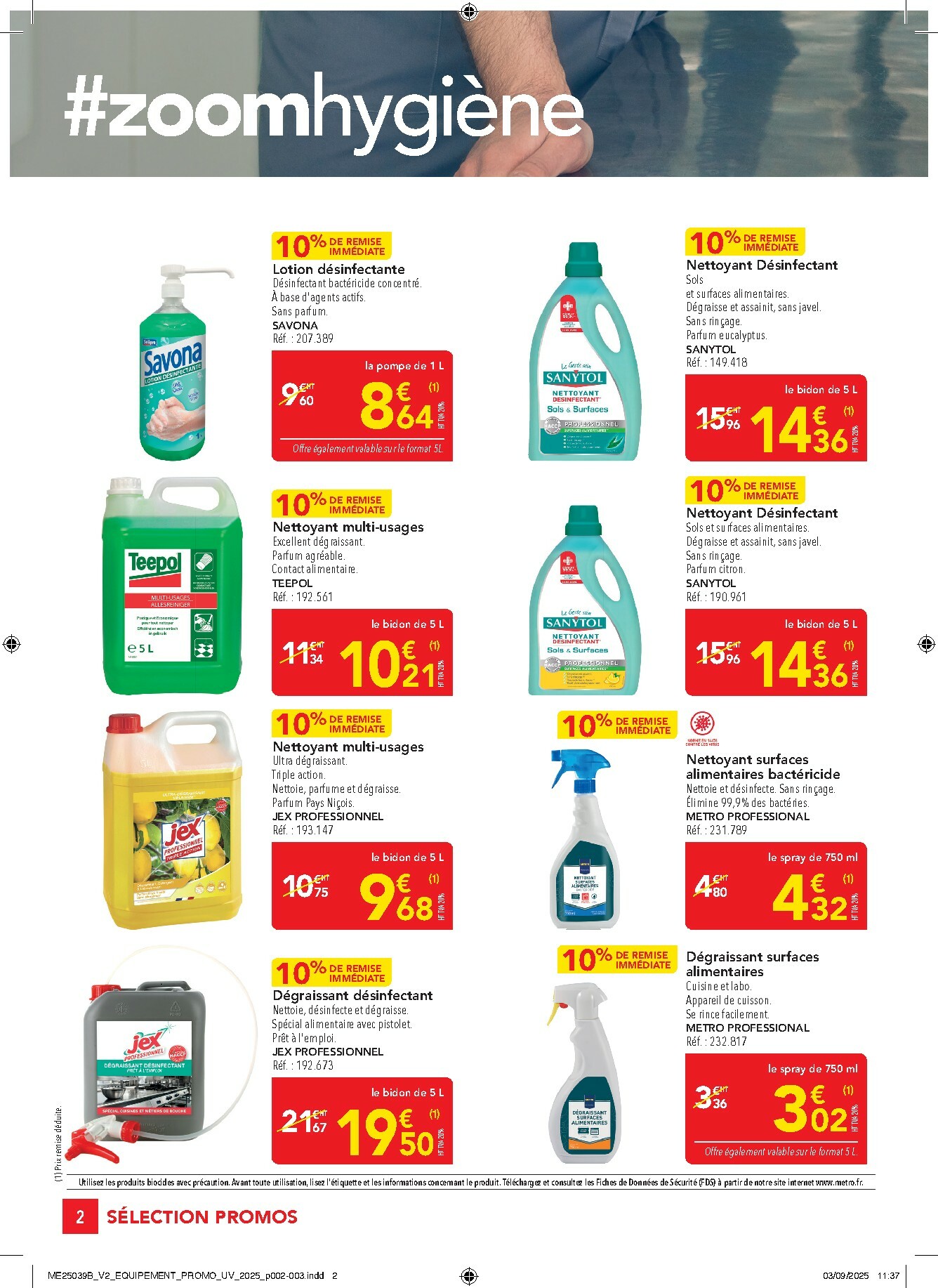 metro - Catalogue Metro - Sélection Promos Equipement valable du 02/10 au 29/10 - page: 2