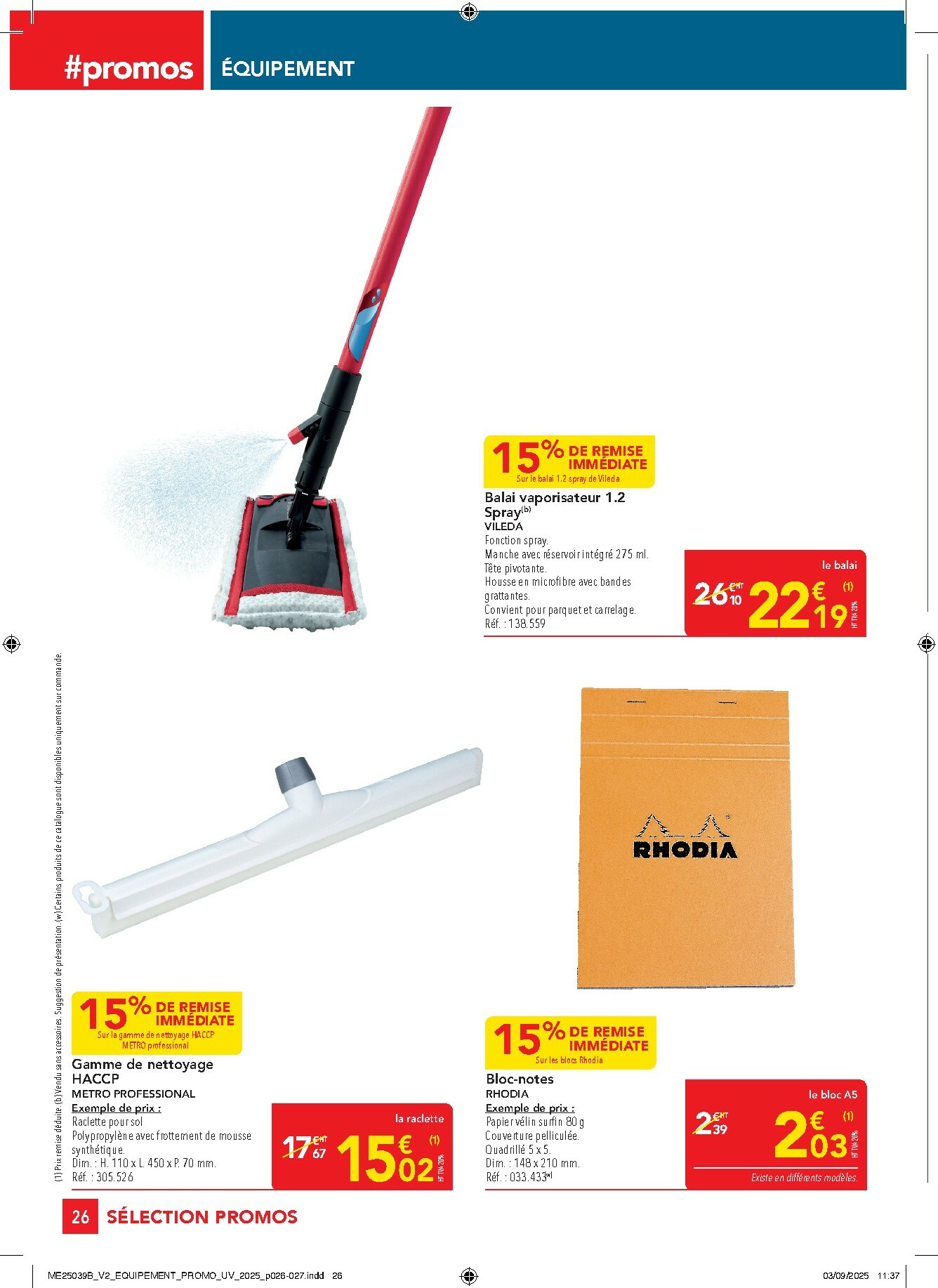 metro - Catalogue Metro - Sélection Promos Equipement valable du 02/10 au 29/10 - page: 26