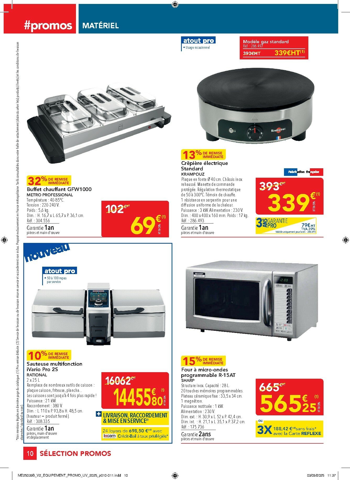 metro - Catalogue Metro - Sélection Promos Equipement valable du 02/10 au 29/10 - page: 10