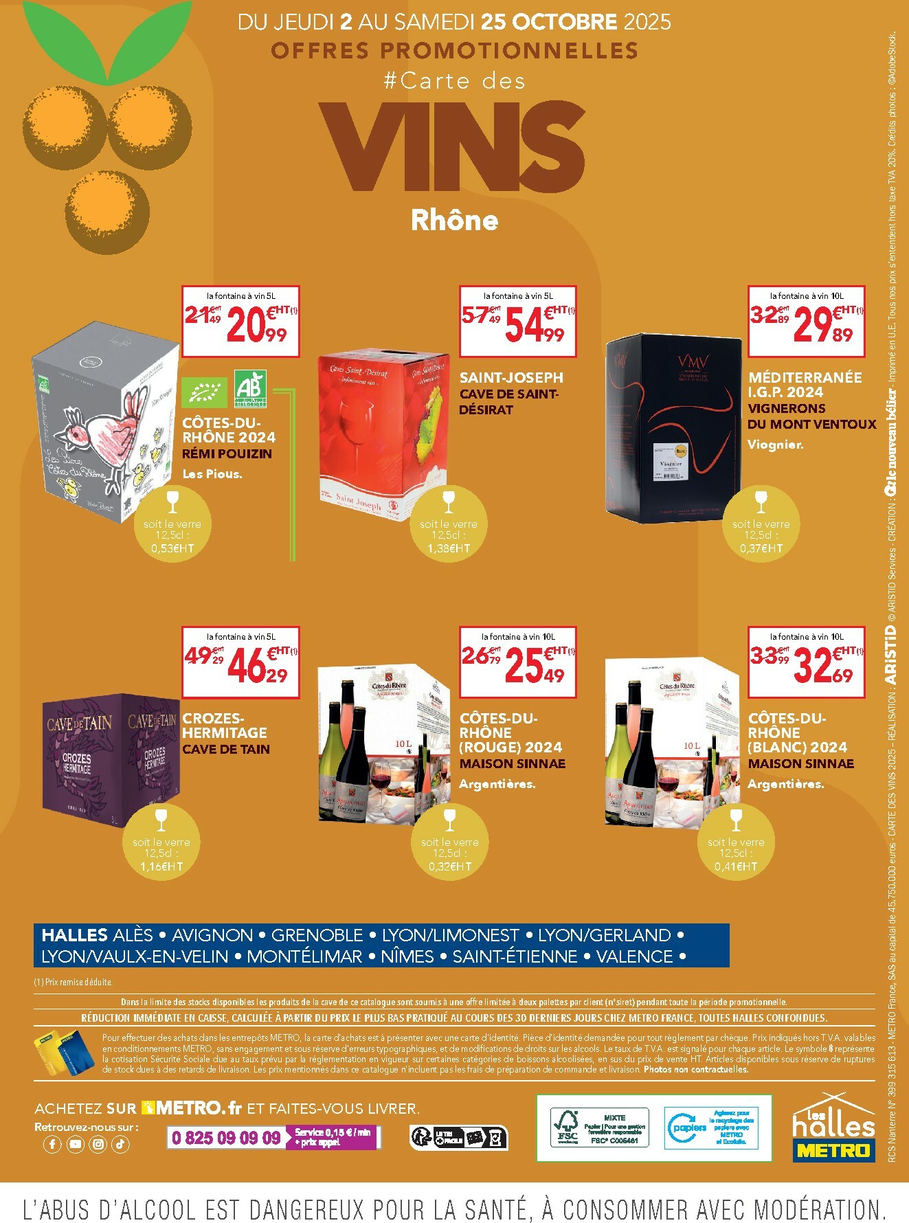 metro - Catalogue Metro - Carte des vins Rhône valable du 02/10 au 25/10 - page: 8