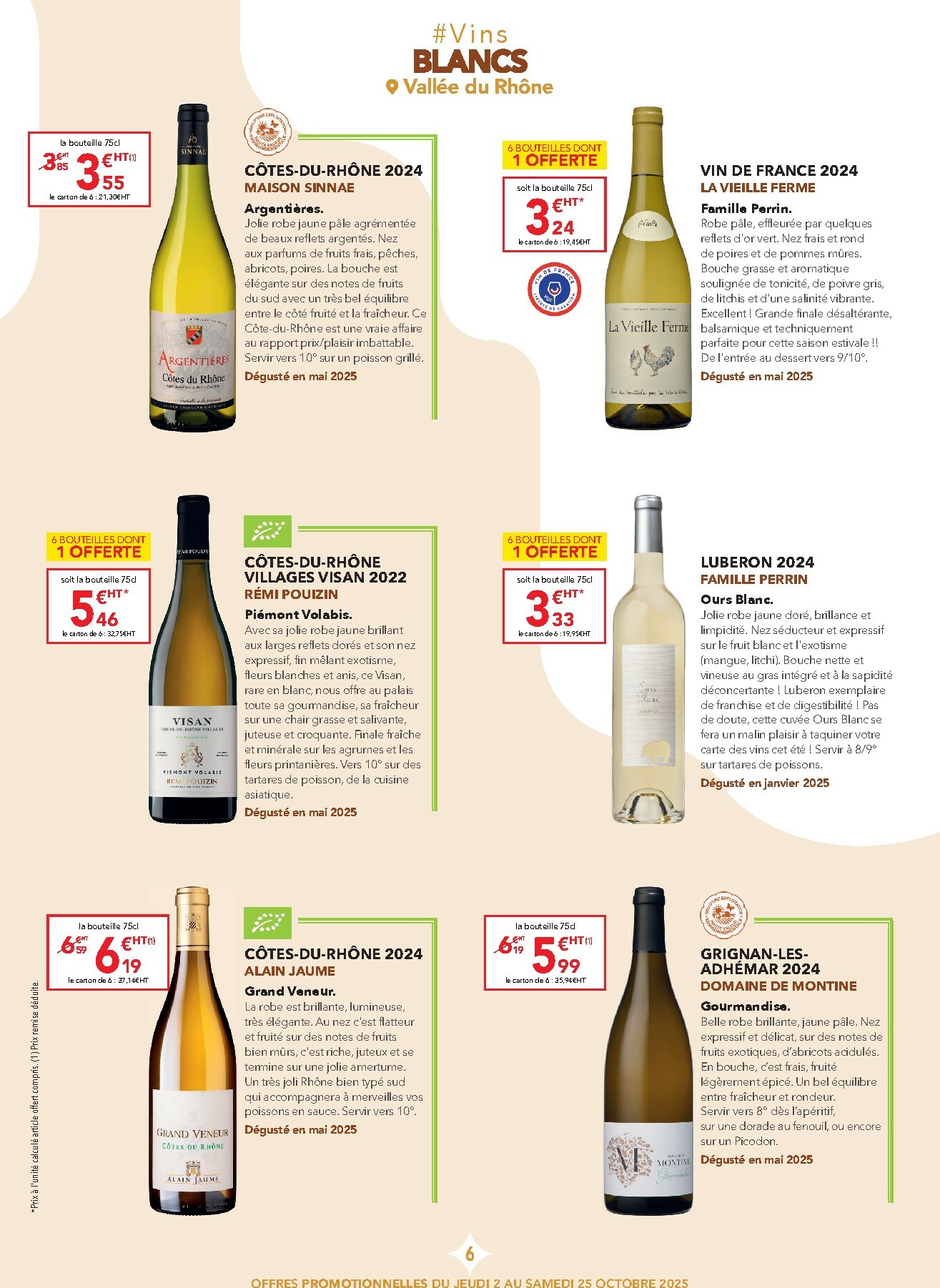 metro - Catalogue Metro - Carte des vins Rhône valable du 02/10 au 25/10 - page: 6
