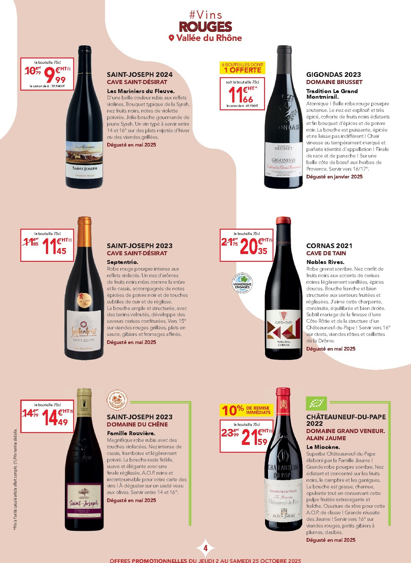 metro - Catalogue Metro - Carte des vins Rhône valable du 02/10 au 25/10 - page: 4