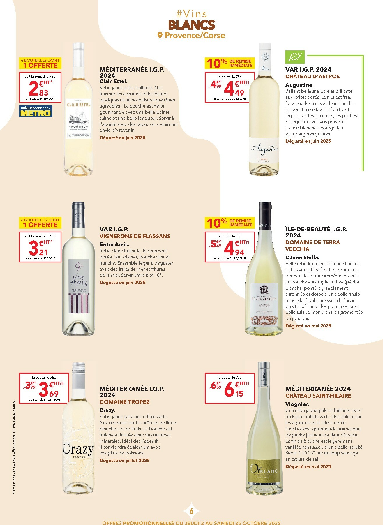 metro - Catalogue Metro - Carte des vins Provence valable du 02/10 au 25/10 - page: 6