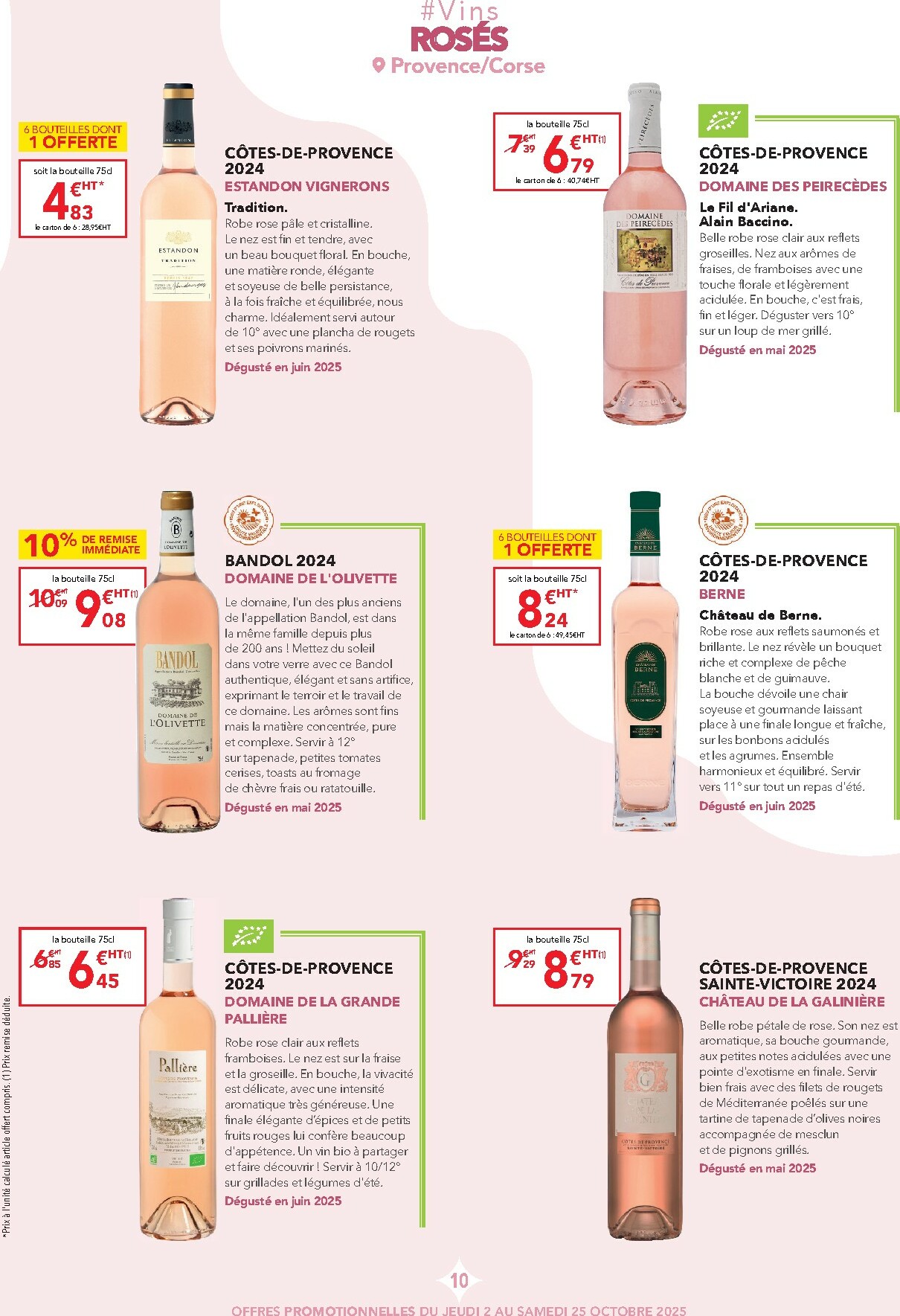 metro - Catalogue Metro - Carte des vins Provence valable du 02/10 au 25/10 - page: 10