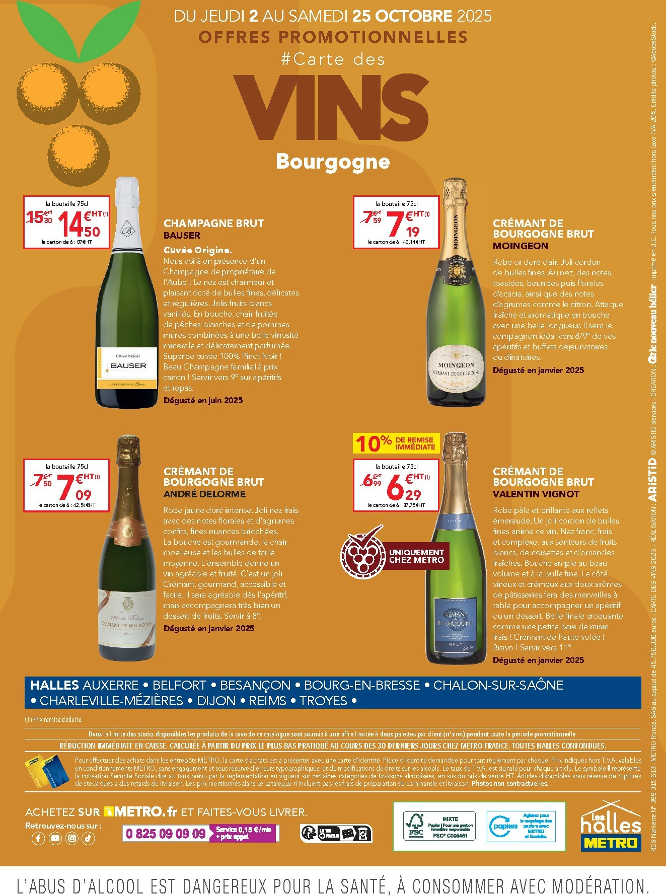metro - Catalogue Metro - Carte des vins Bourgogne valable du 02/10 au 25/10 - page: 8