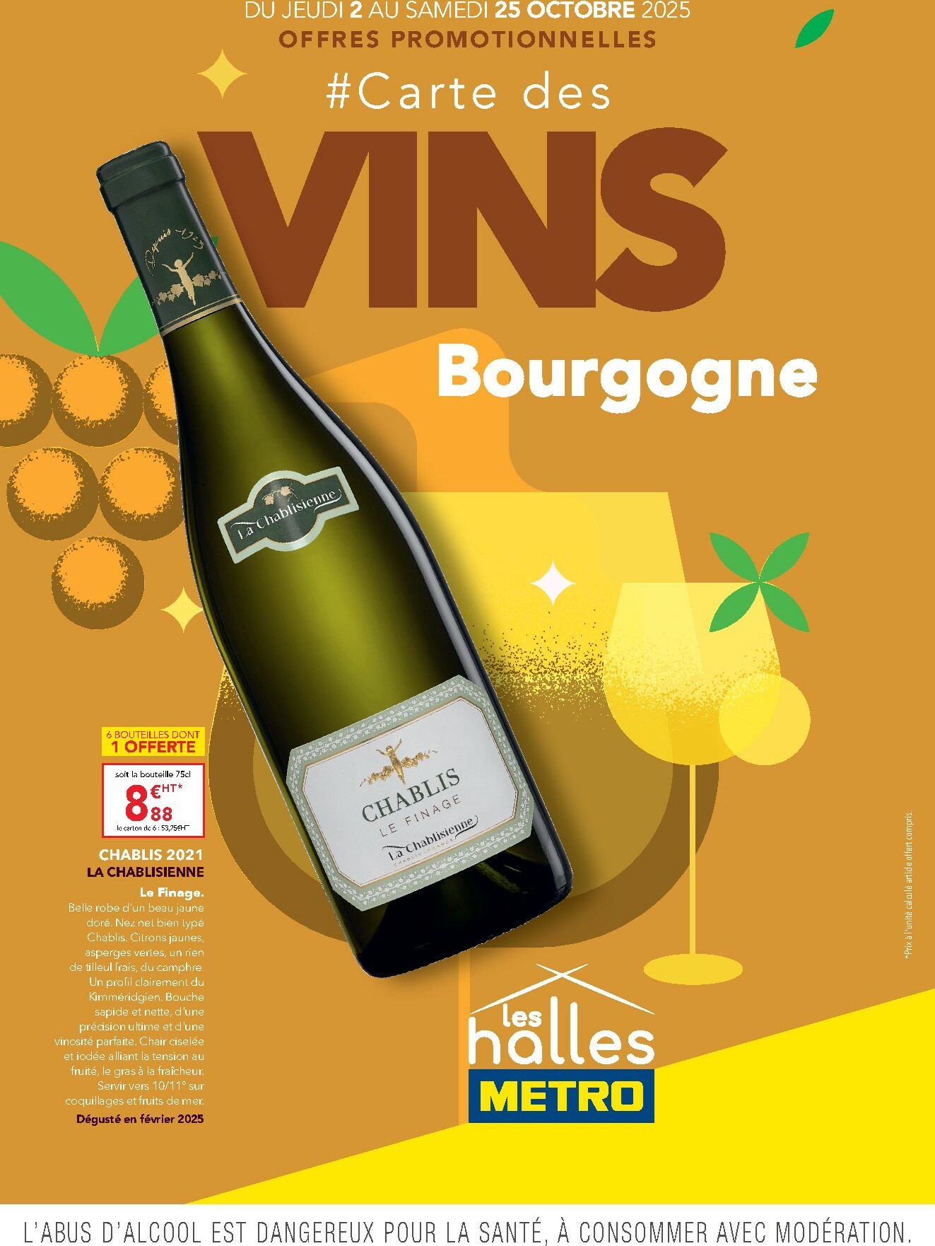 metro - Catalogue Metro - Carte des vins Bourgogne valable du 02/10 au 25/10