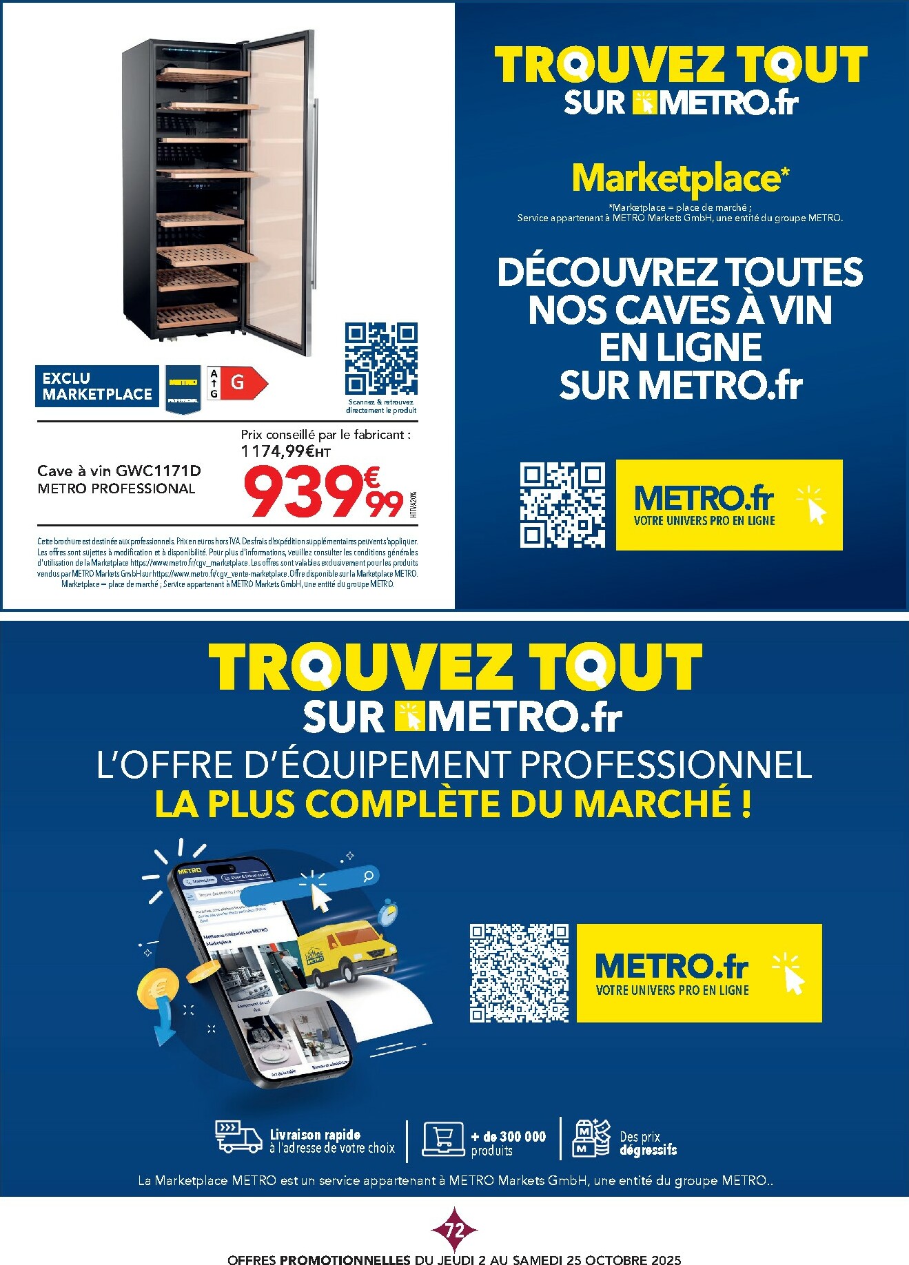 metro - Catalogue Metro - Carte des vins valable du 02/10 au 25/10 - page: 72