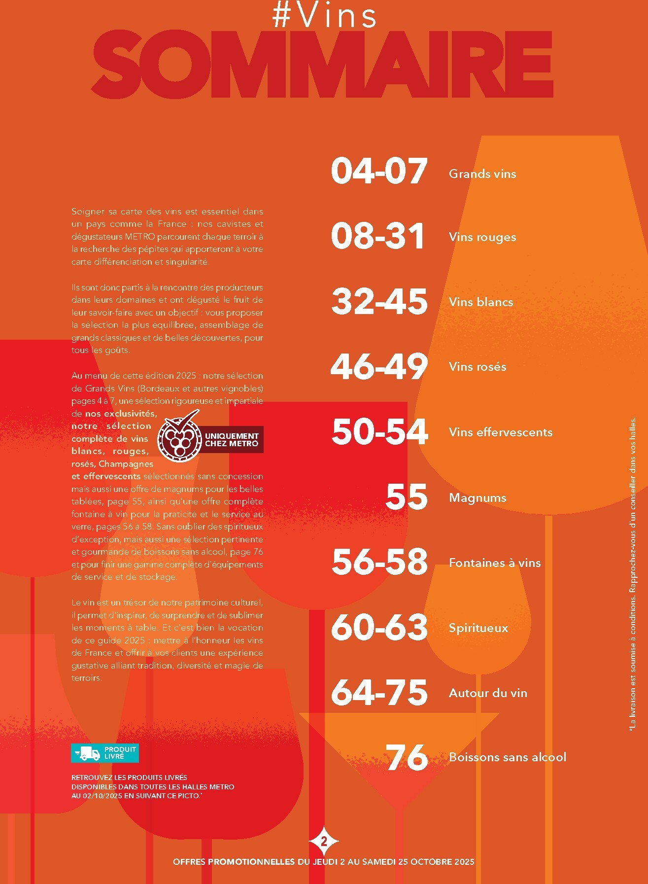 metro - Catalogue Metro - Carte des vins valable du 02/10 au 25/10 - page: 2