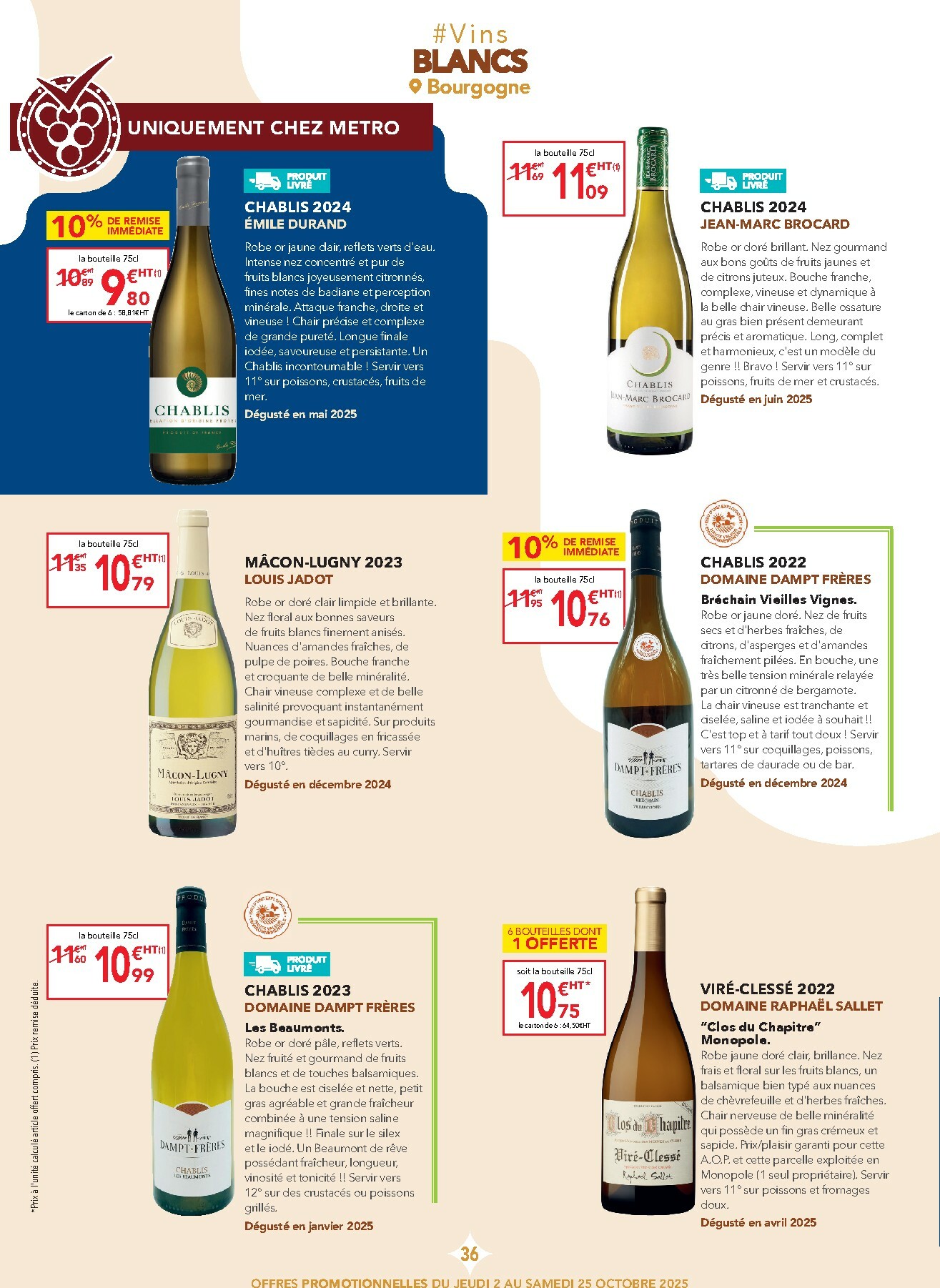 metro - Catalogue Metro - Carte des vins valable du 02/10 au 25/10 - page: 36