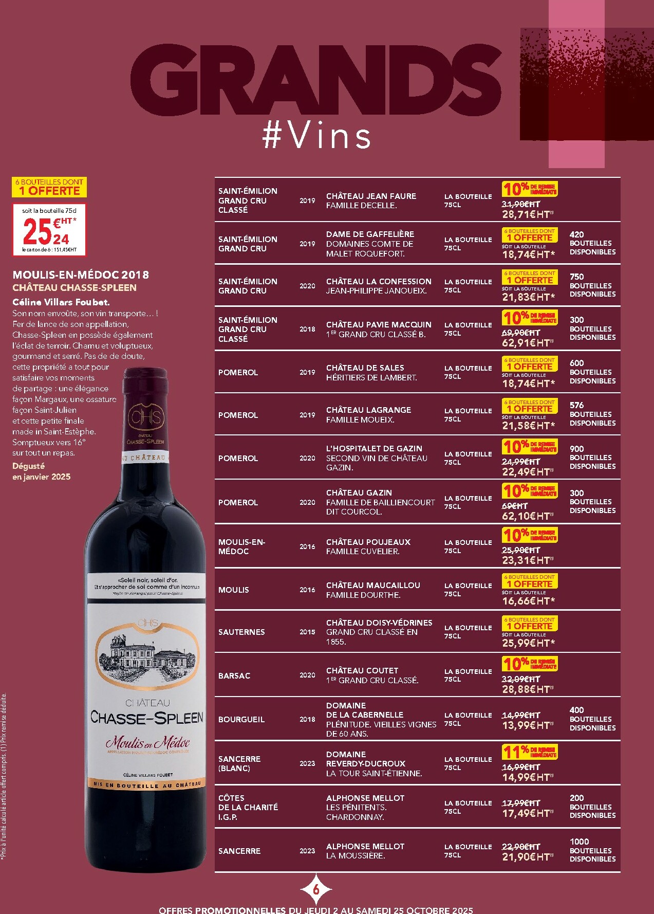 metro - Catalogue Metro - Carte des vins valable du 02/10 au 25/10 - page: 6