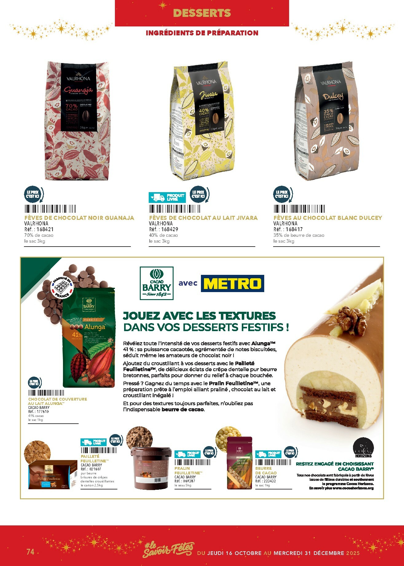 metro - Catalogue Metro - Le Savoir-Fetes valable du 16/10 au 31/12 - page: 74 metro - Catalogue Metro - Le Savoir-Fetes valable du 16/10 au 31/12 - page: 74