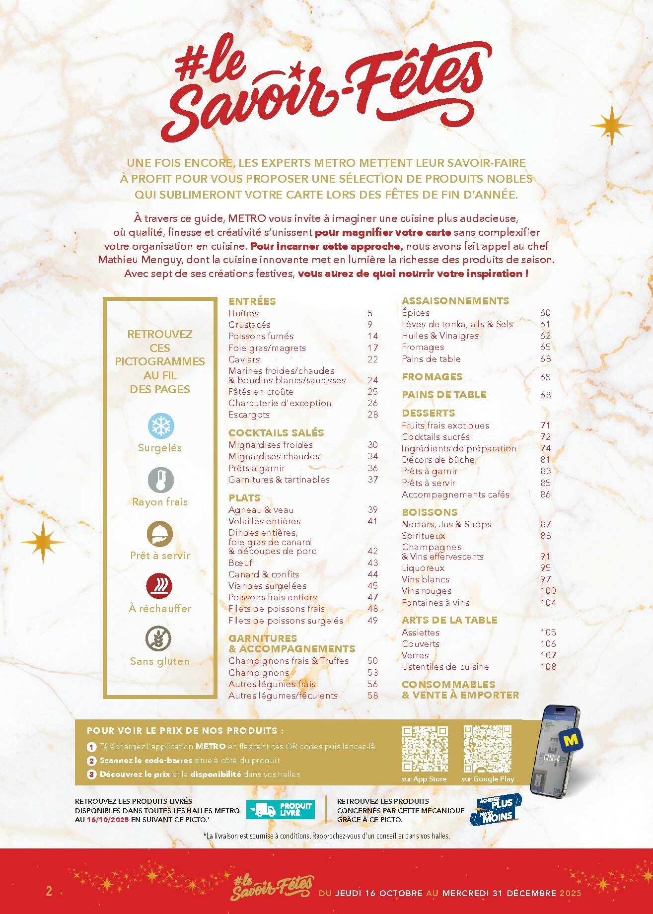 metro - Catalogue Metro - Le Savoir-Fetes valable du 16/10 au 31/12 - page: 2 metro - Catalogue Metro - Le Savoir-Fetes valable du 16/10 au 31/12 - page: 2