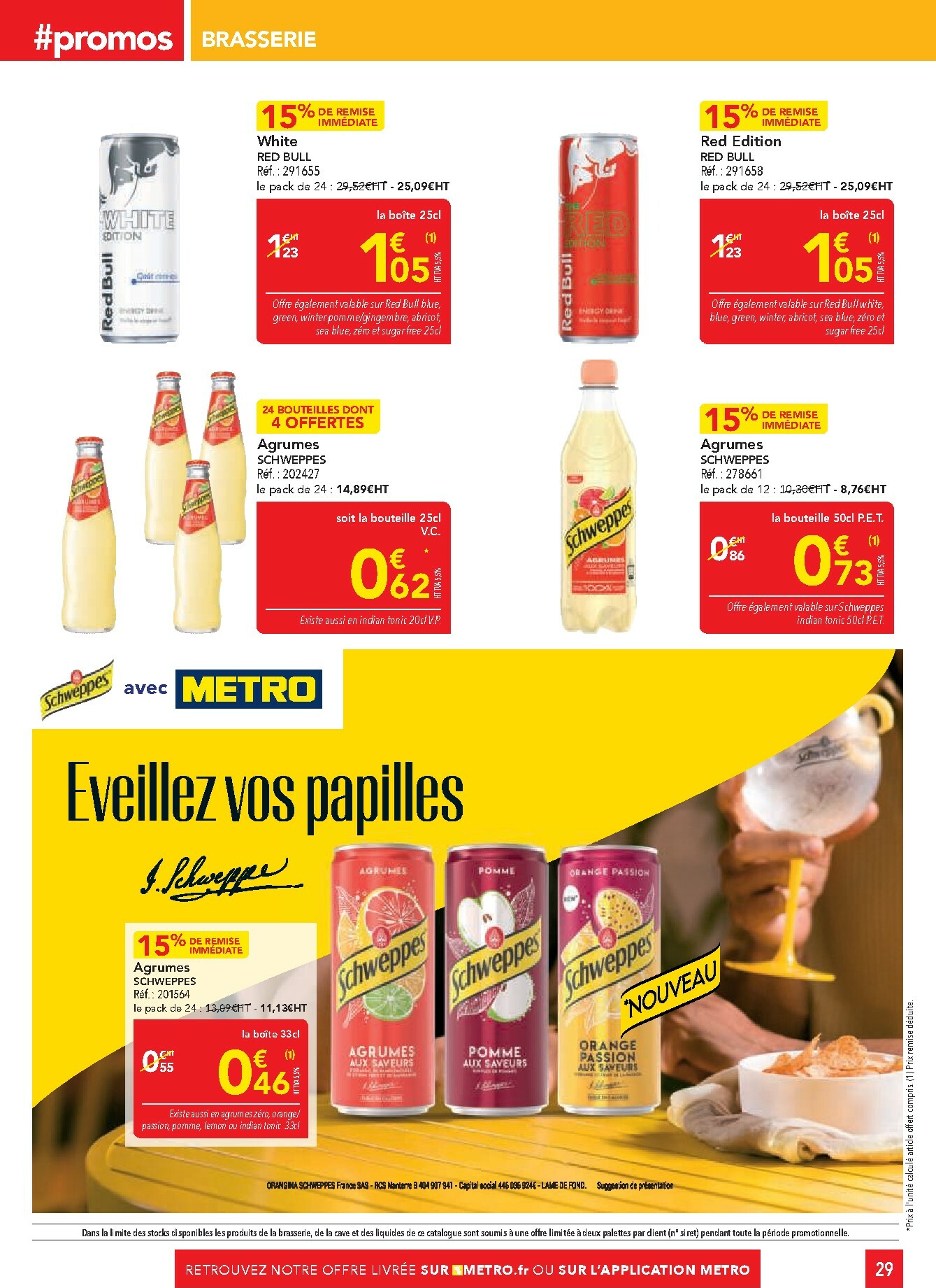 metro - Catalogue Metro - Sélection Promos Restauration valable du 30/10 au 26/11 - page: 29 metro - Catalogue Metro - Sélection Promos Restauration valable du 30/10 au 26/11 - page: 29