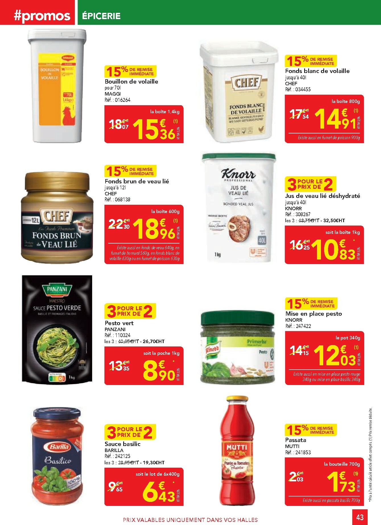 metro - Catalogue Metro - Sélection Promos Restauration valable du 30/10 au 26/11 - page: 43 metro - Catalogue Metro - Sélection Promos Restauration valable du 30/10 au 26/11 - page: 43