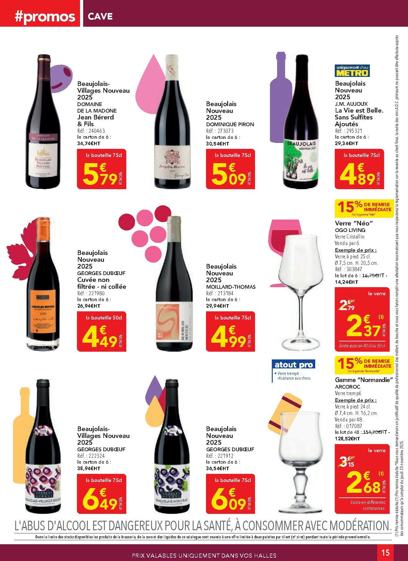 metro - Catalogue Metro - Sélection Promos Restauration valable du 30/10 au 26/11 - page: 15 metro - Catalogue Metro - Sélection Promos Restauration valable du 30/10 au 26/11 - page: 15