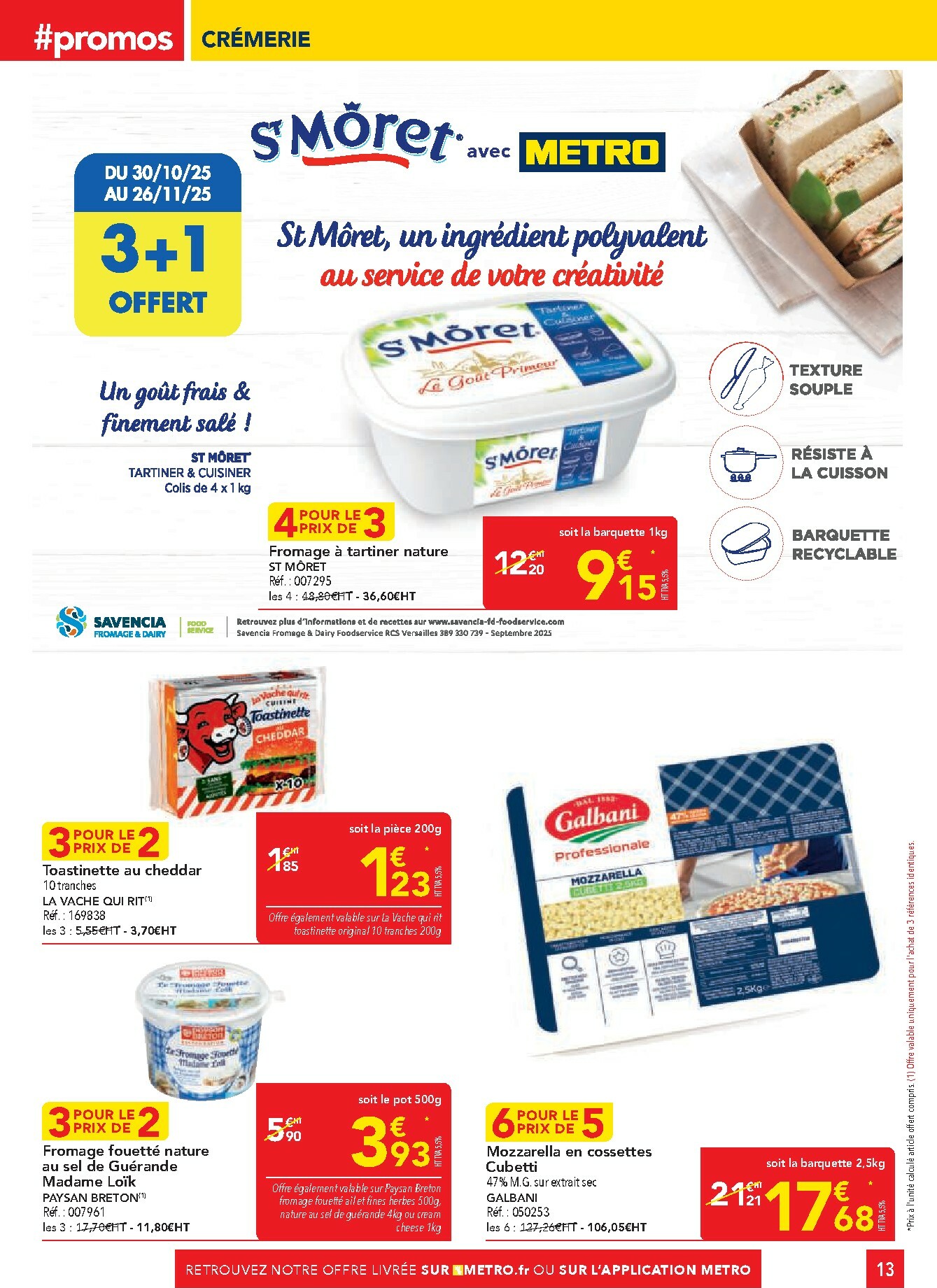 metro - Catalogue Metro - Sélection Promos Restauration valable du 30/10 au 26/11 - page: 13 metro - Catalogue Metro - Sélection Promos Restauration valable du 30/10 au 26/11 - page: 13