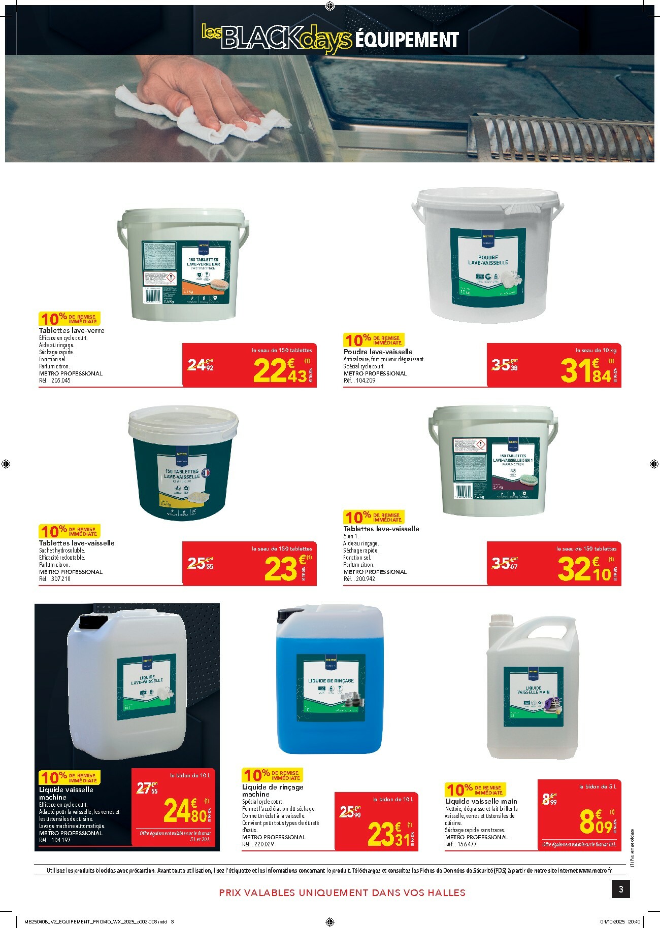 metro - Catalogue Metro - Les Black Days Equipement valable du 30/10 au 29/11 - page: 3