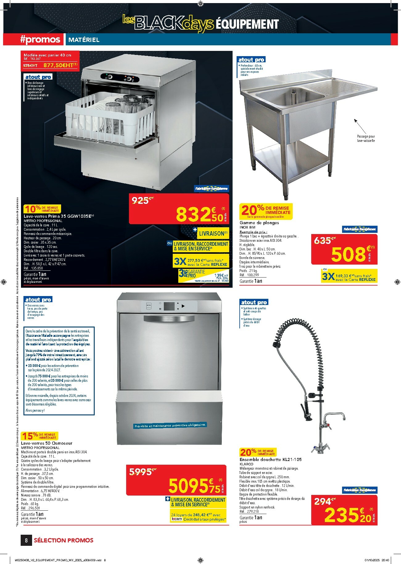 metro - Catalogue Metro - Les Black Days Equipement valable du 30/10 au 29/11 - page: 8