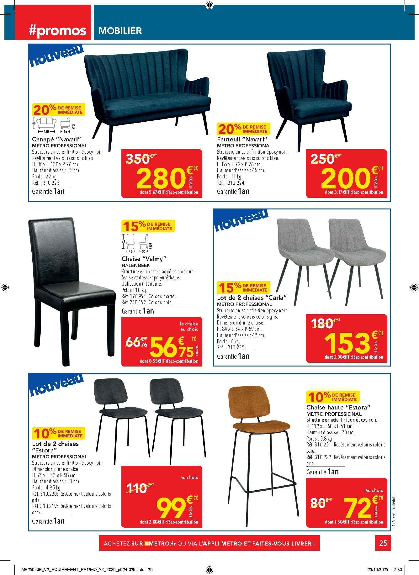 metro - Catalogue Metro - Sélection Promos Equipement valable du 27/11 au 31/12 - page: 25