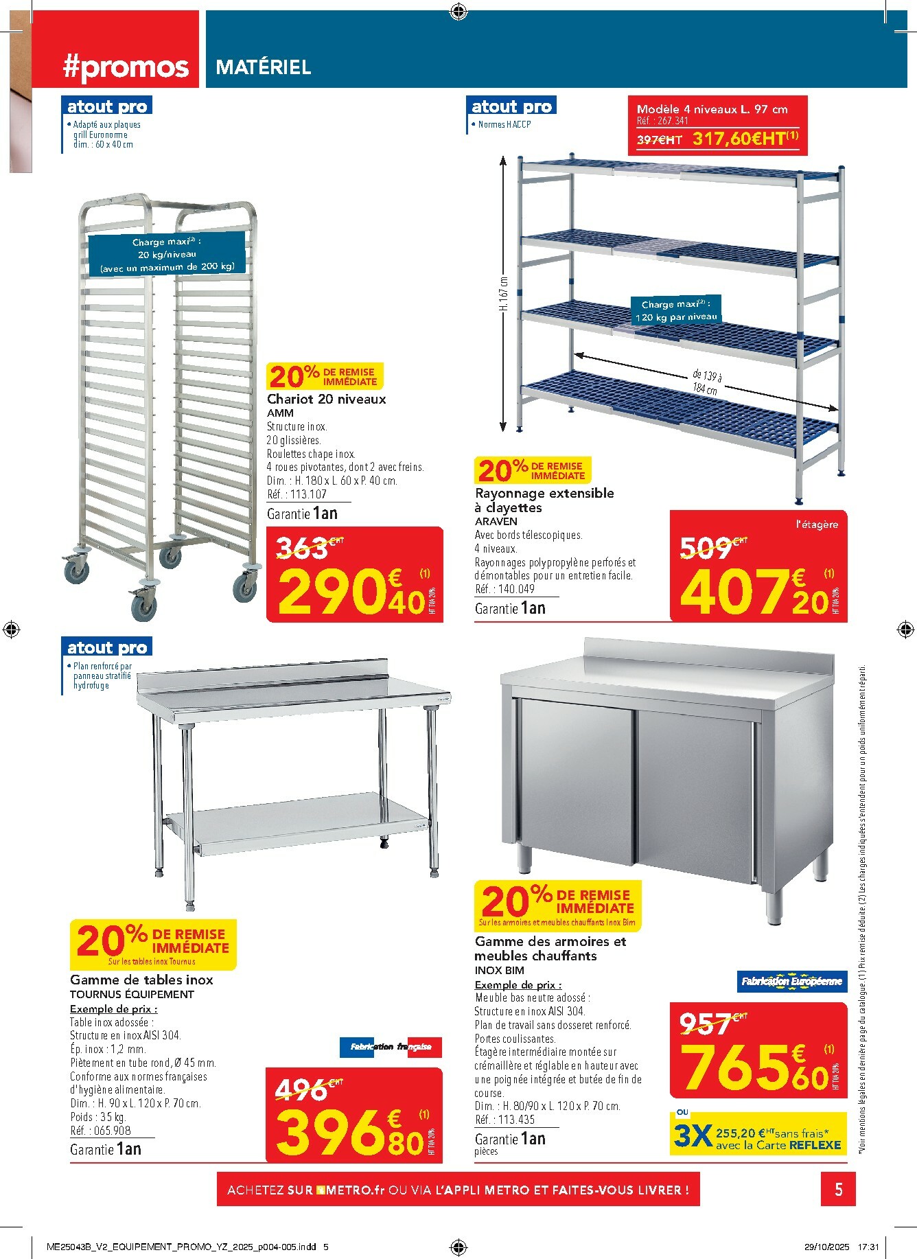 metro - Catalogue Metro - Sélection Promos Equipement valable du 27/11 au 31/12 - page: 5