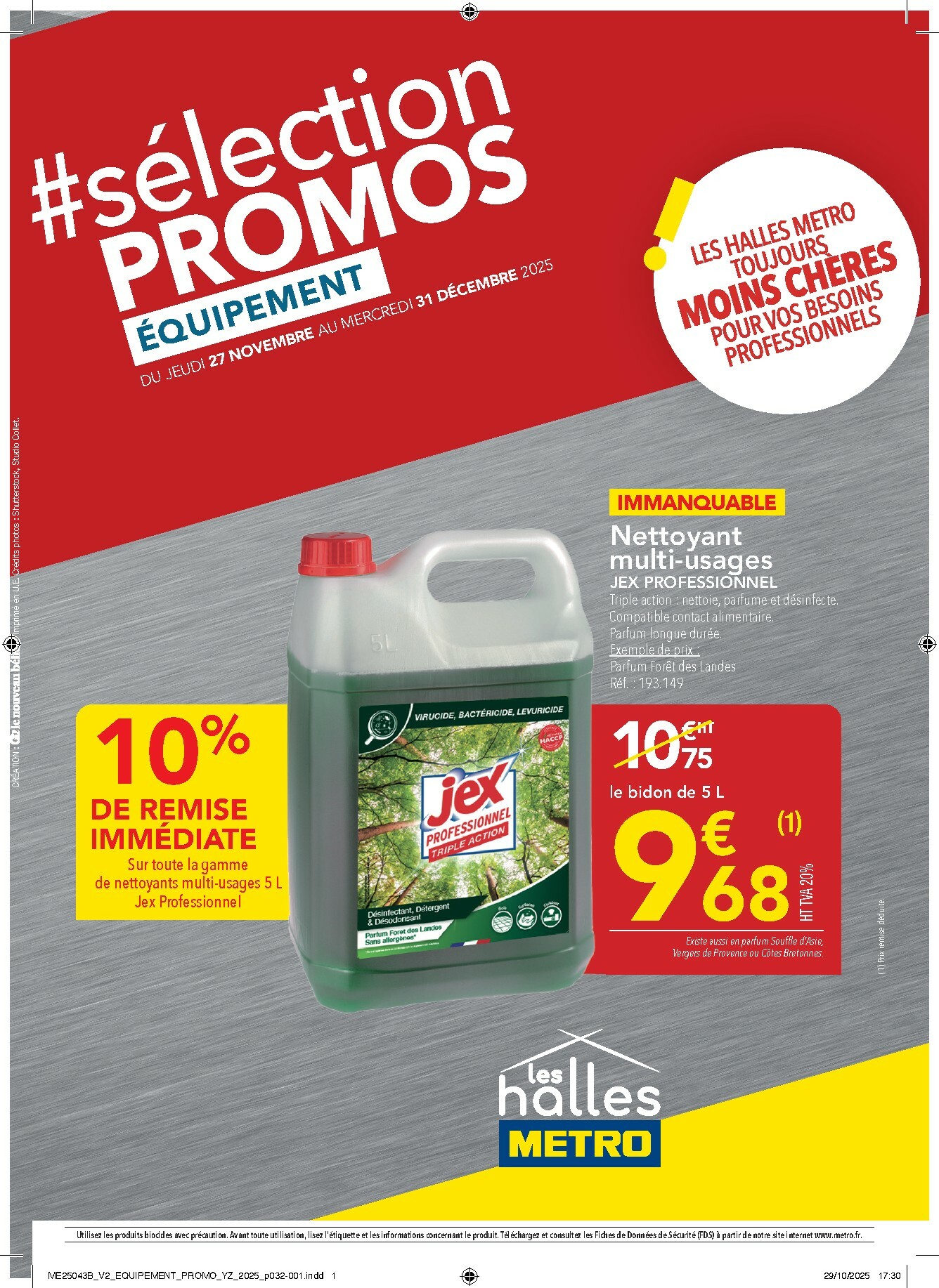 metro - Catalogue Metro - Sélection Promos Equipement valable du 27/11 au 31/12 - page: 1