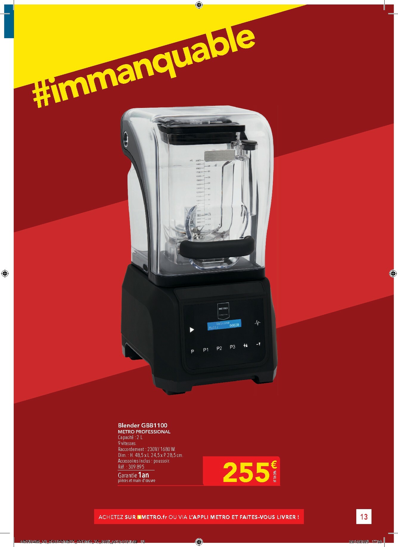 metro - Catalogue Metro - Sélection Promos Equipement valable du 27/11 au 31/12 - page: 13