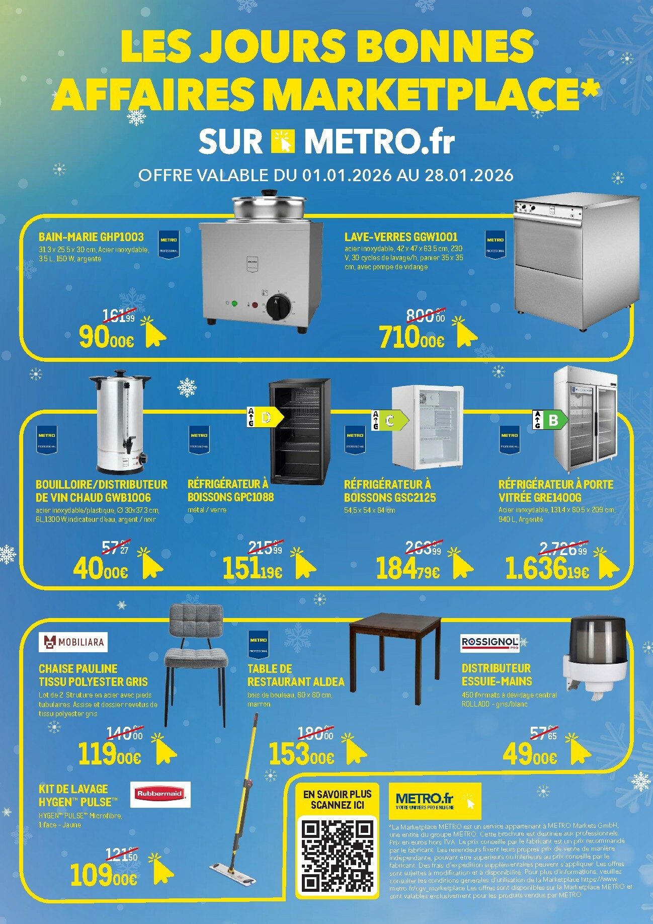 metro - Catalogue Metro - Offres Exclusives Marketplace valable du 01/01 au 28/01