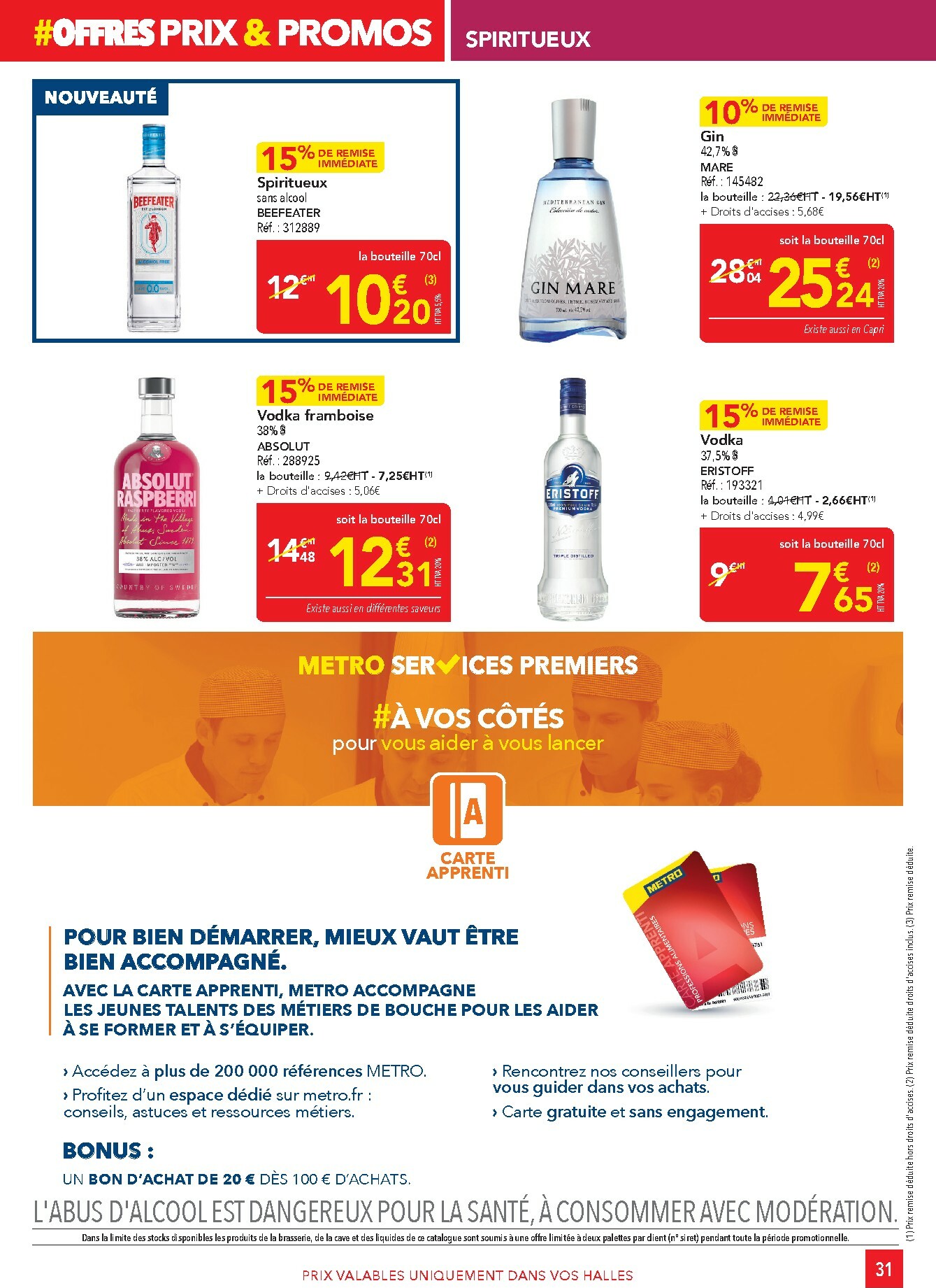 metro - Catalogue Metro - Sélection promos Restauration valable du 05/01 au 28/01 - page: 31