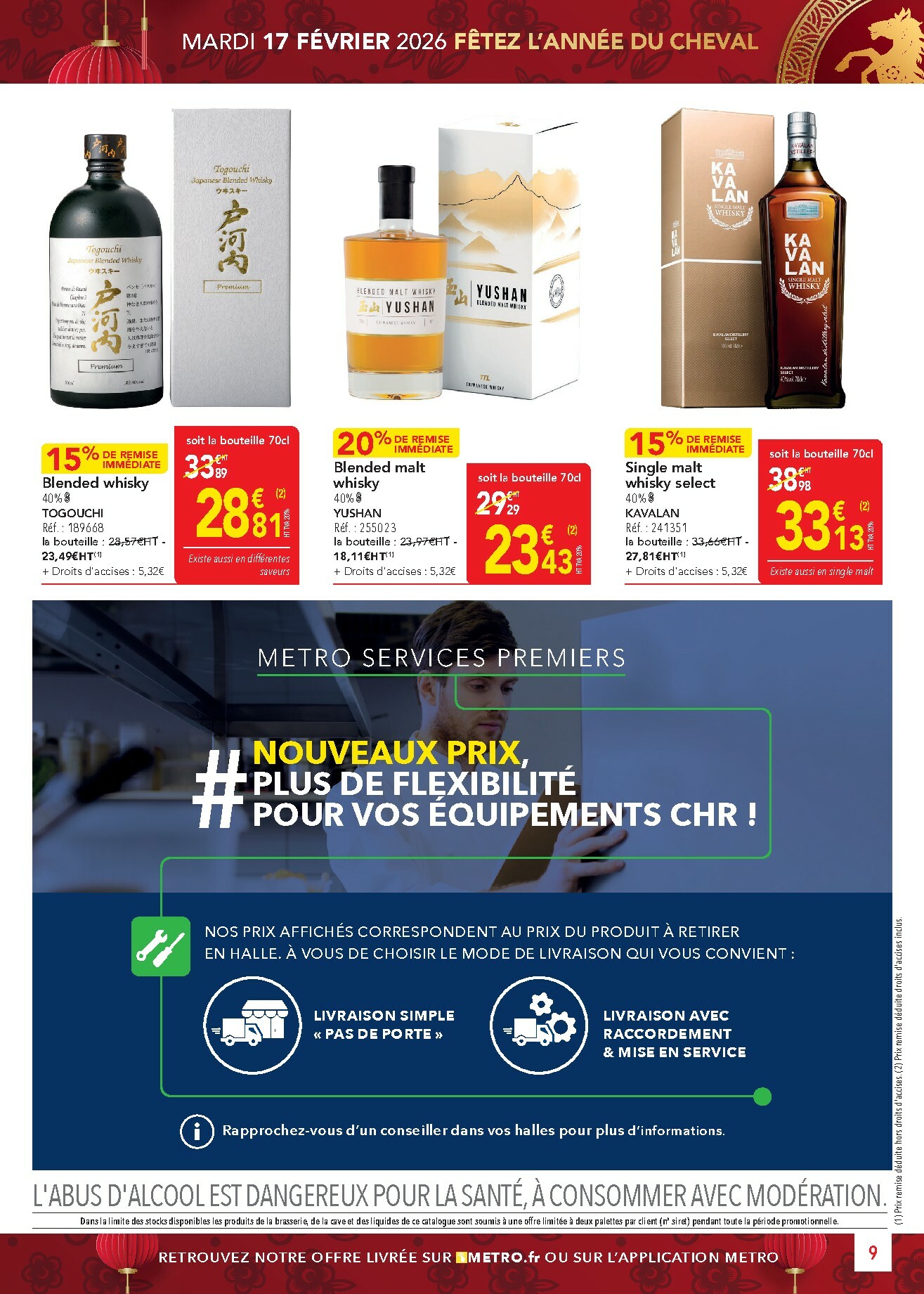 metro - Catalogue Metro - Sélection promos Restauration valable du 05/01 au 28/01 - page: 9