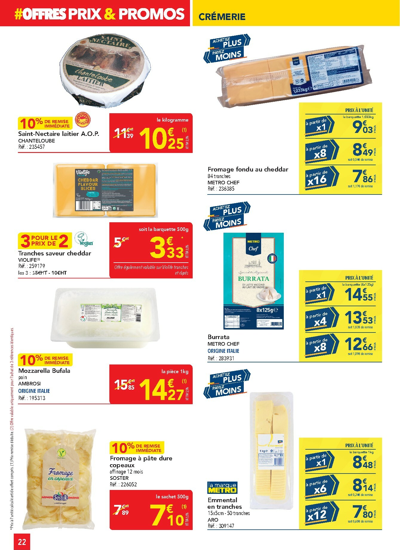 metro - Catalogue Metro - Sélection promos Restauration valable du 05/01 au 28/01 - page: 22