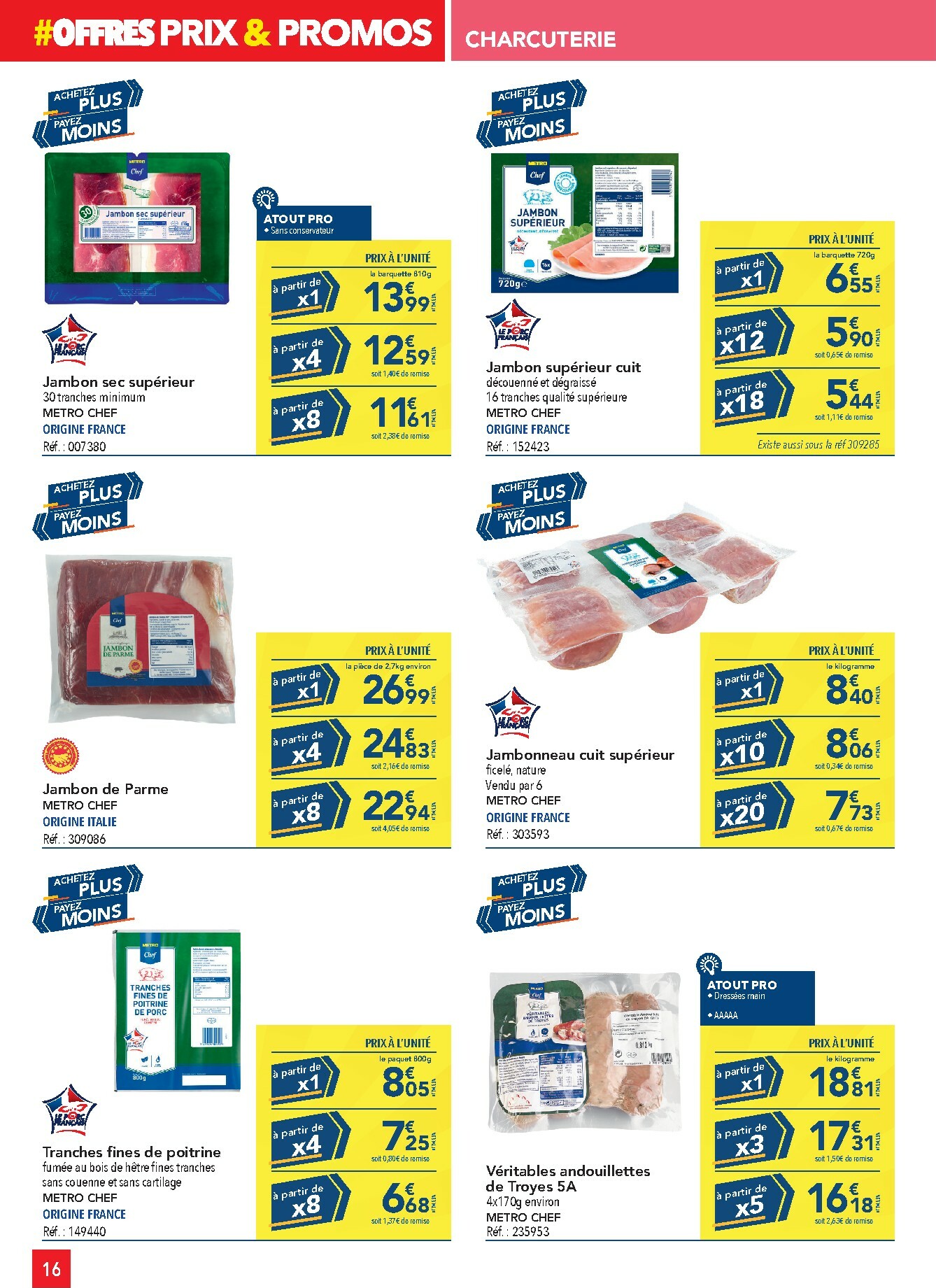 metro - Catalogue Metro - Sélection promos Restauration valable du 05/01 au 28/01 - page: 16